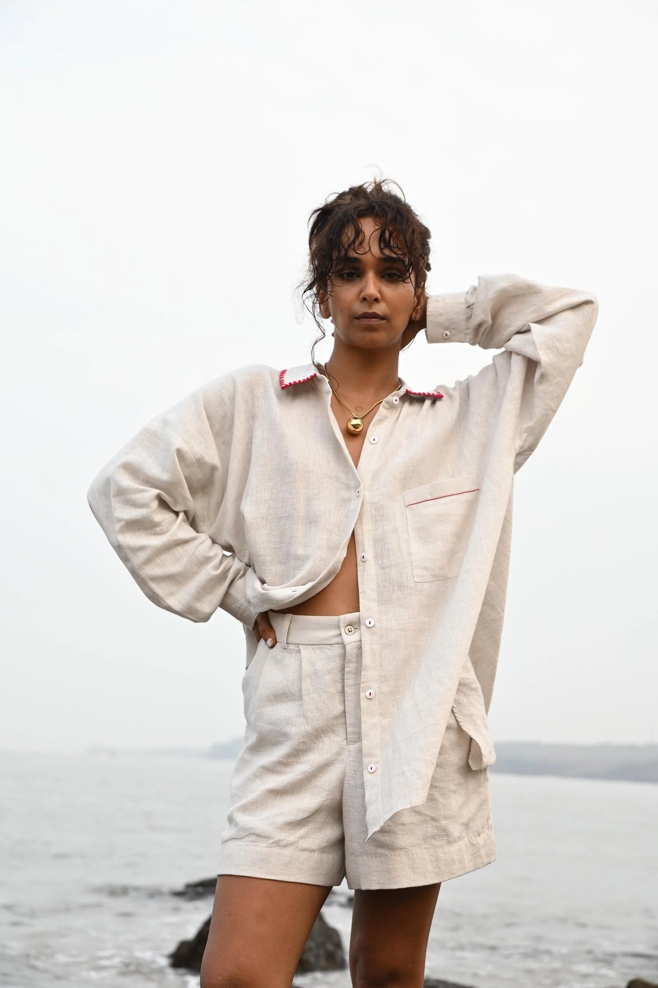 beige linen shirt | summer essentials