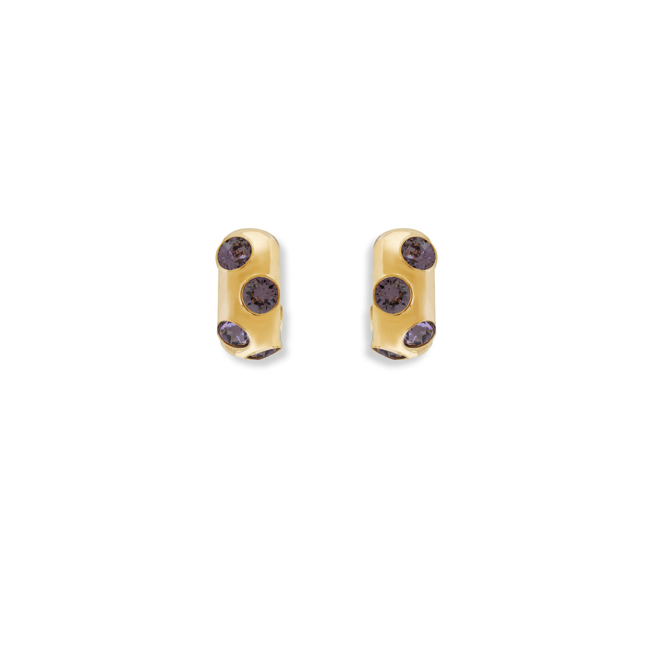 Purple Signet Earrings