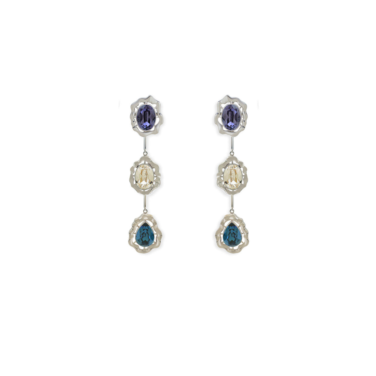 Silver Bloom Earrings