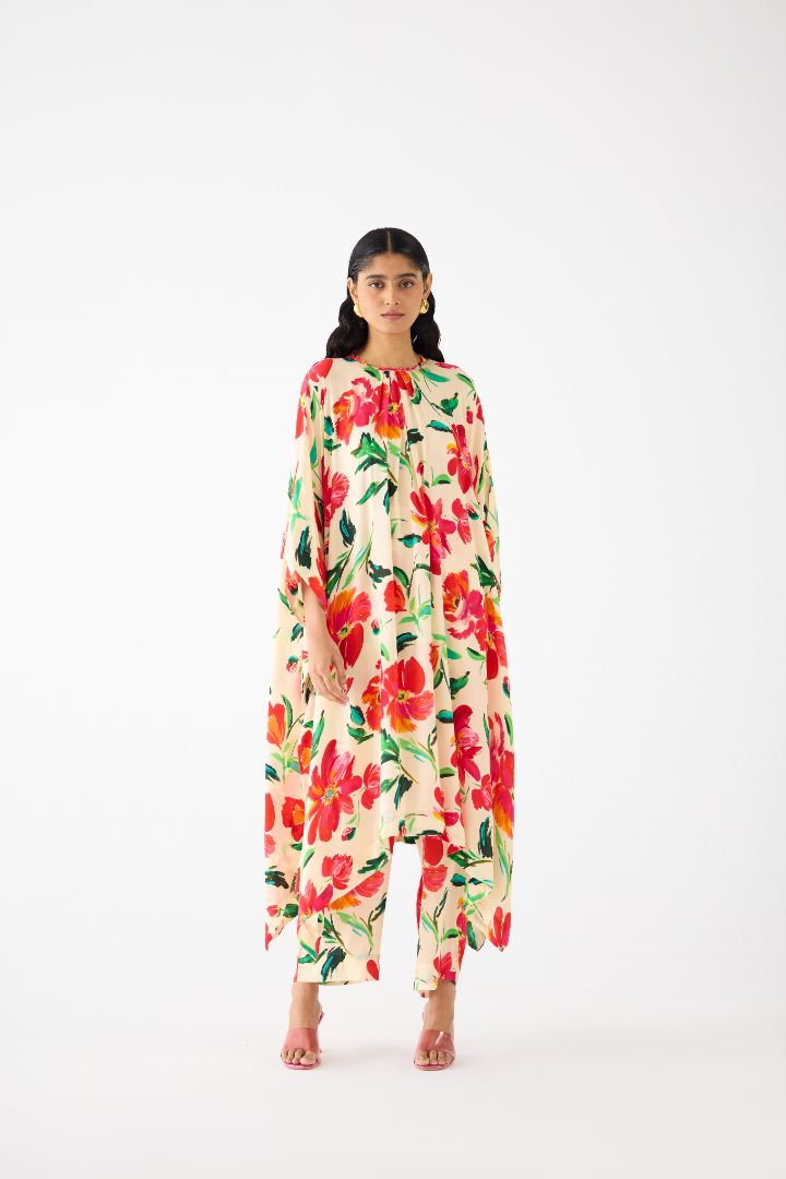 Majorelle Kimono and Pants Set - Multicolor