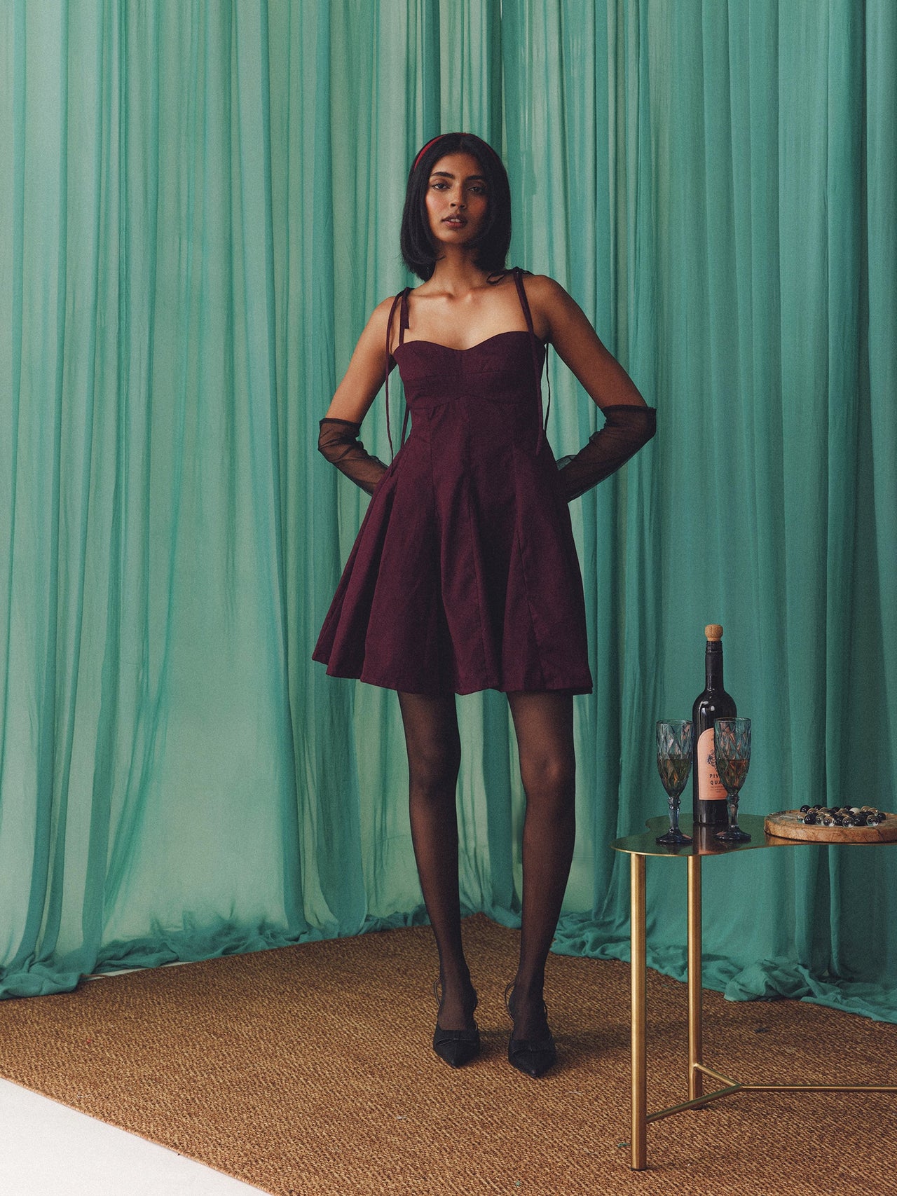 Maroon St. Tropez Dress