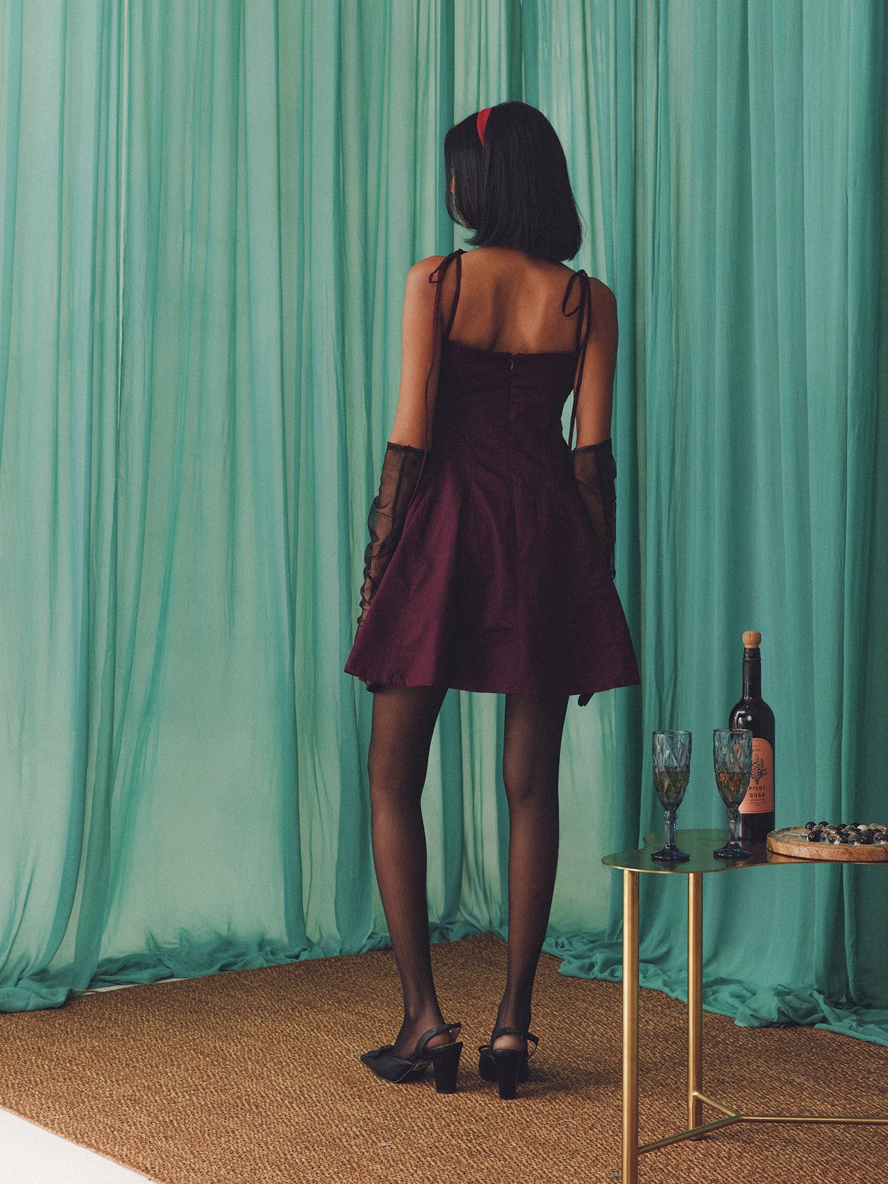 Maroon St. Tropez Dress