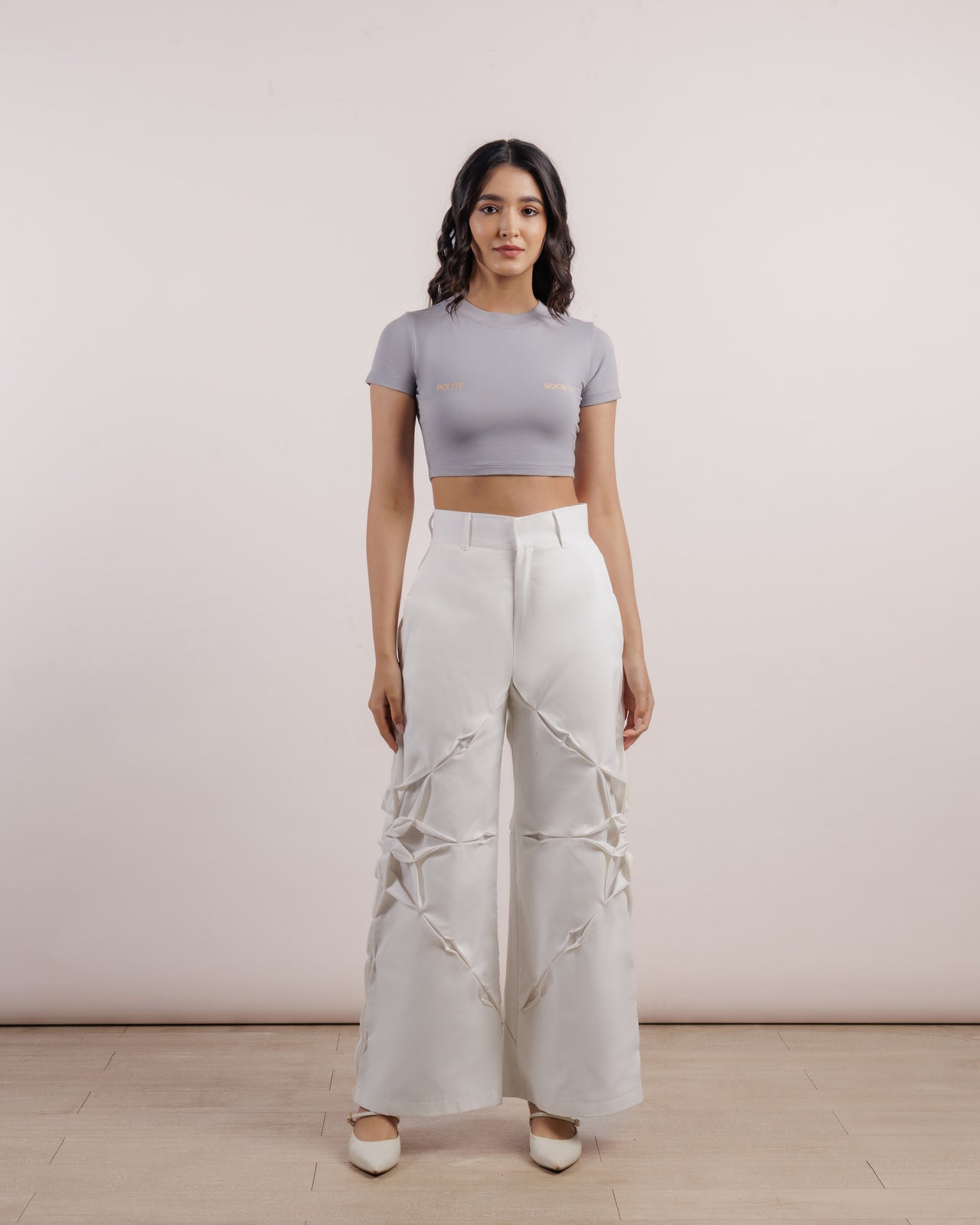 White Khaki Lilybelle Pants