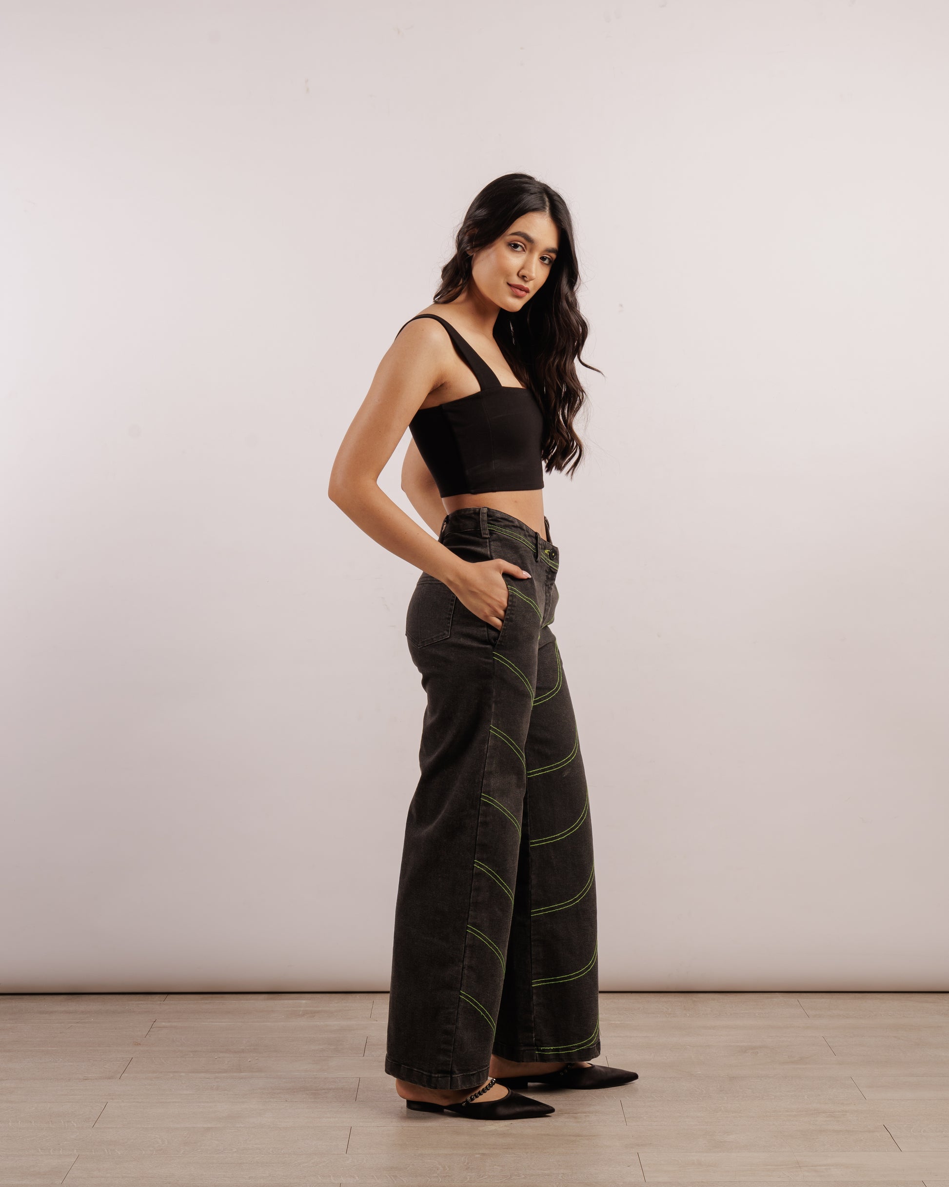 Black Jalebi Jeans | Denim