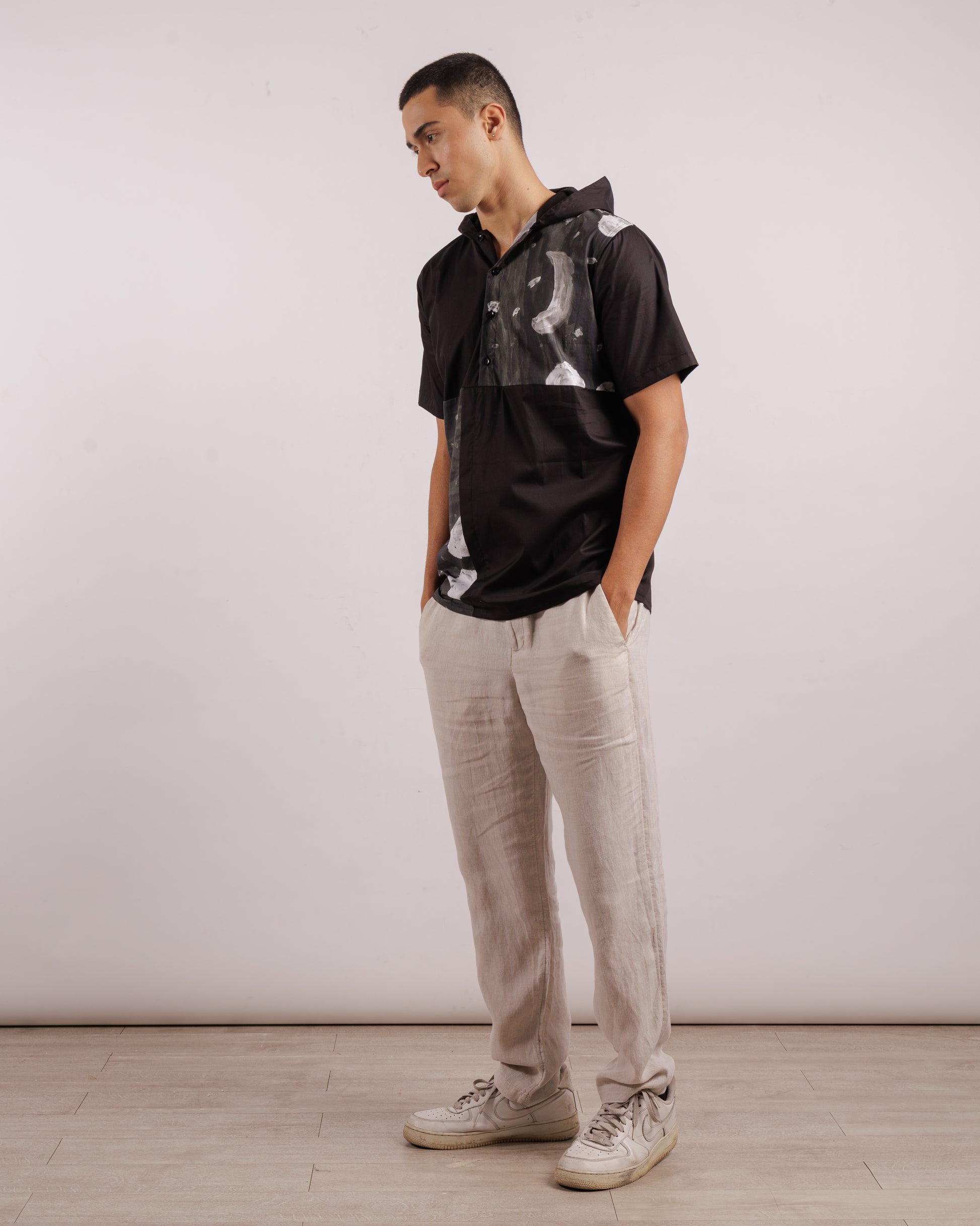 Space Hood Shirt - Unisex | Cotton Lycra