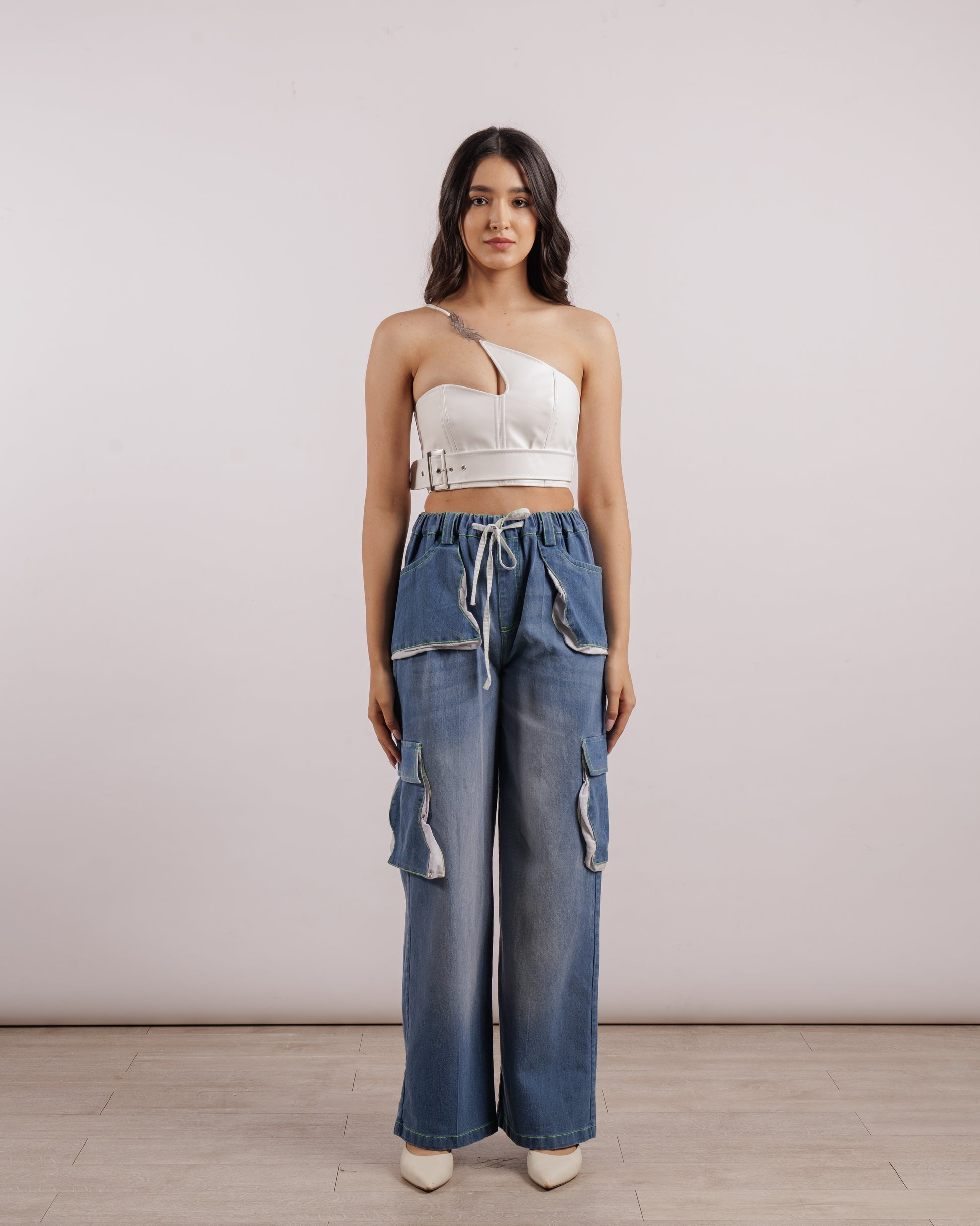 Blue Utility Denim | Elasticated