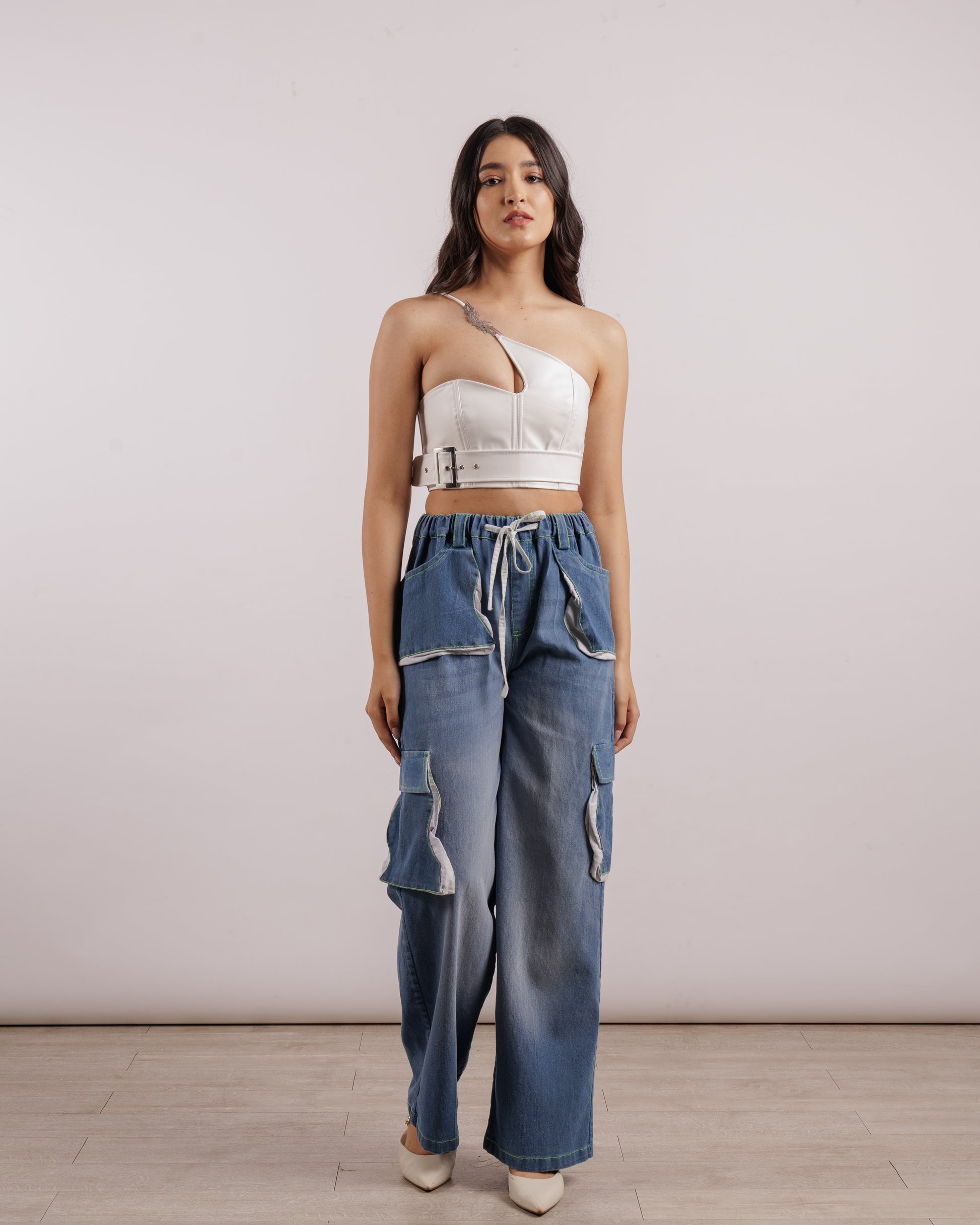 Blue Utility Denim | Elasticated
