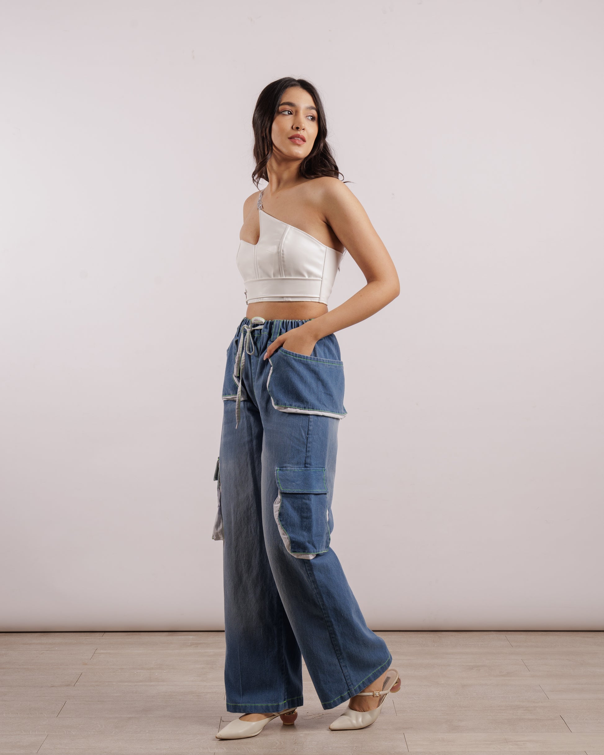 Blue Utility Denim | Elasticated
