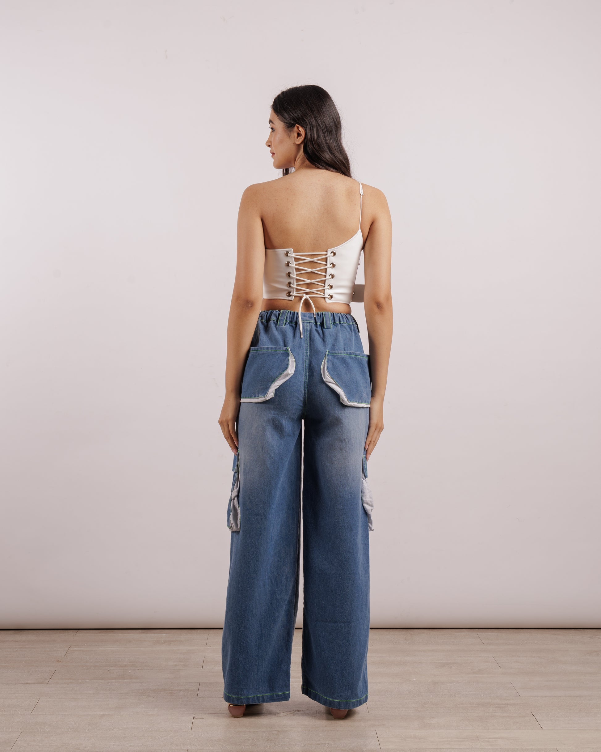 Blue Utility Denim | Elasticated