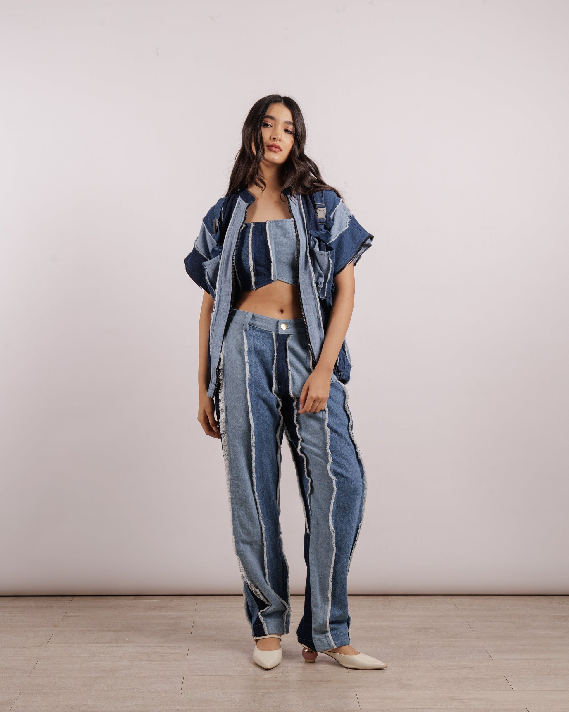 Convertible Jacket in Denim - Unisex