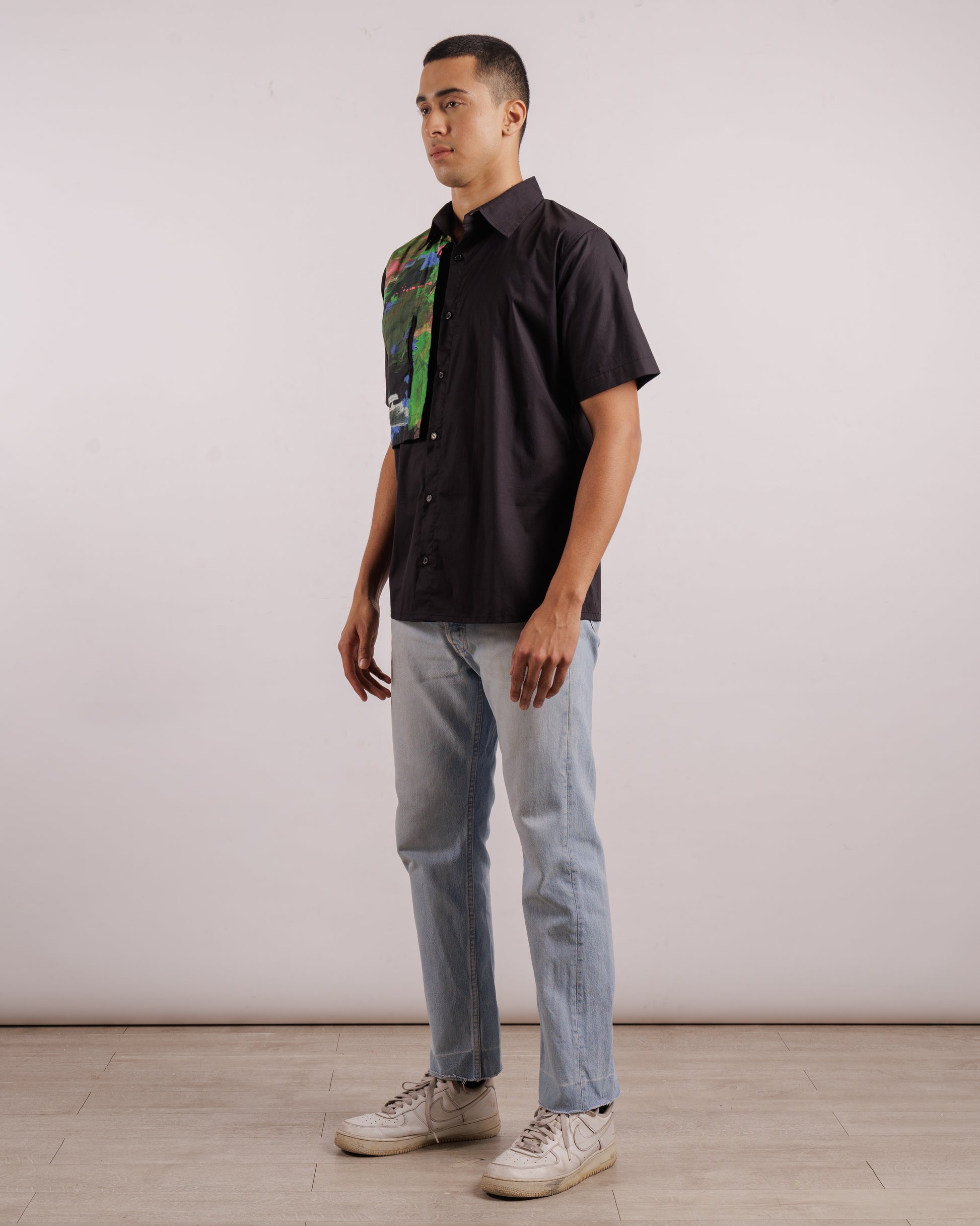 Black Northern Light Shirt - Unisex | Cotton