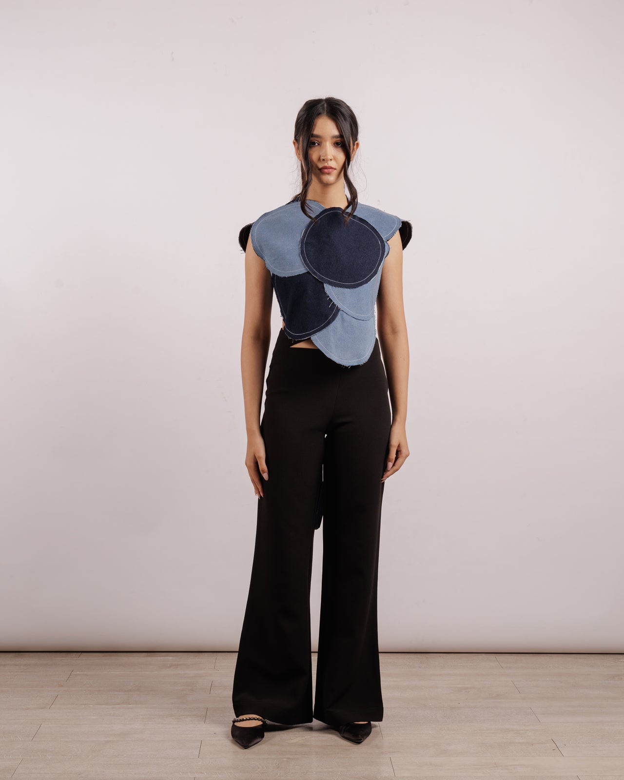 Reversible Denim Bubble Armor Vest