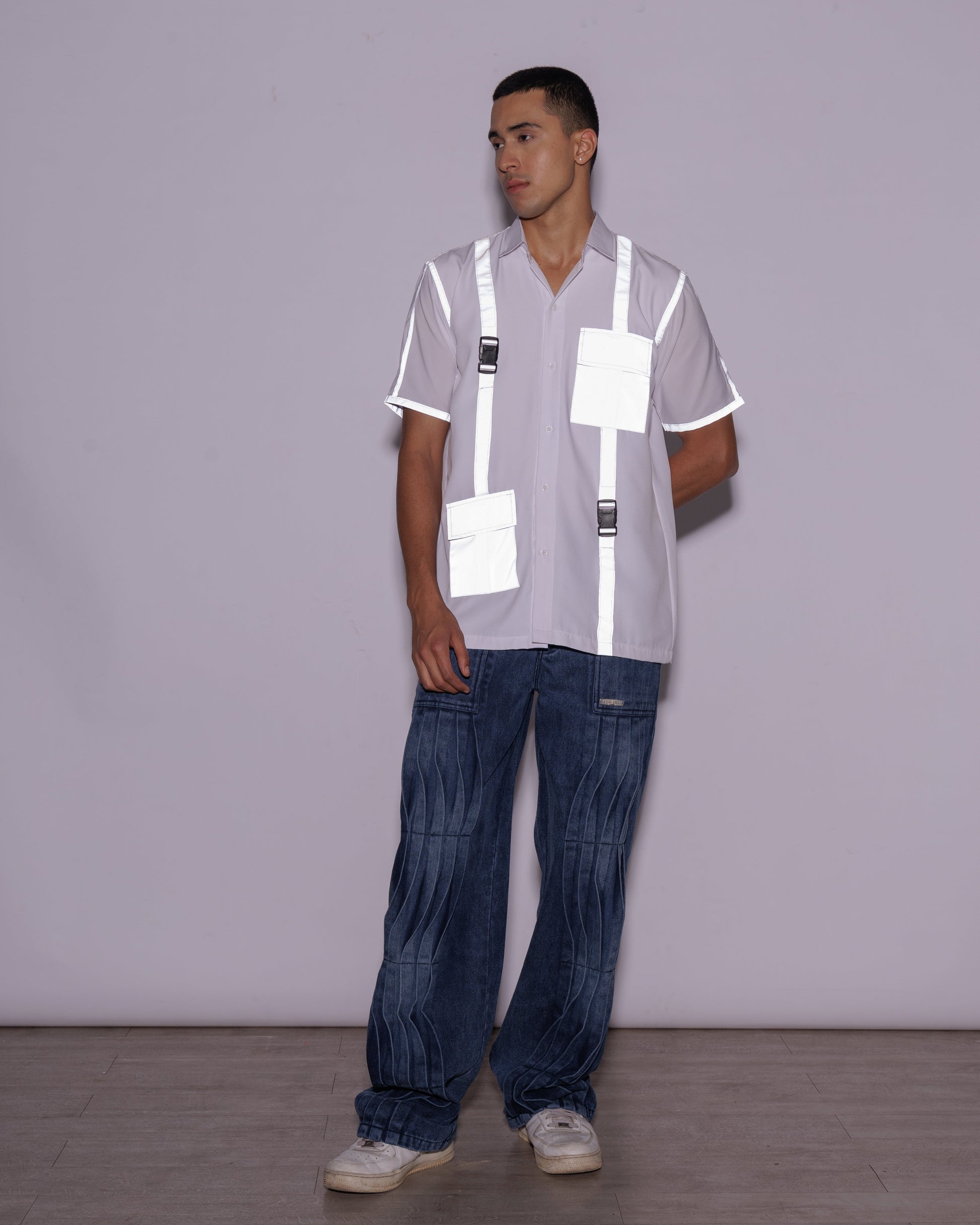 Reflective Shirt in White - Unisex 