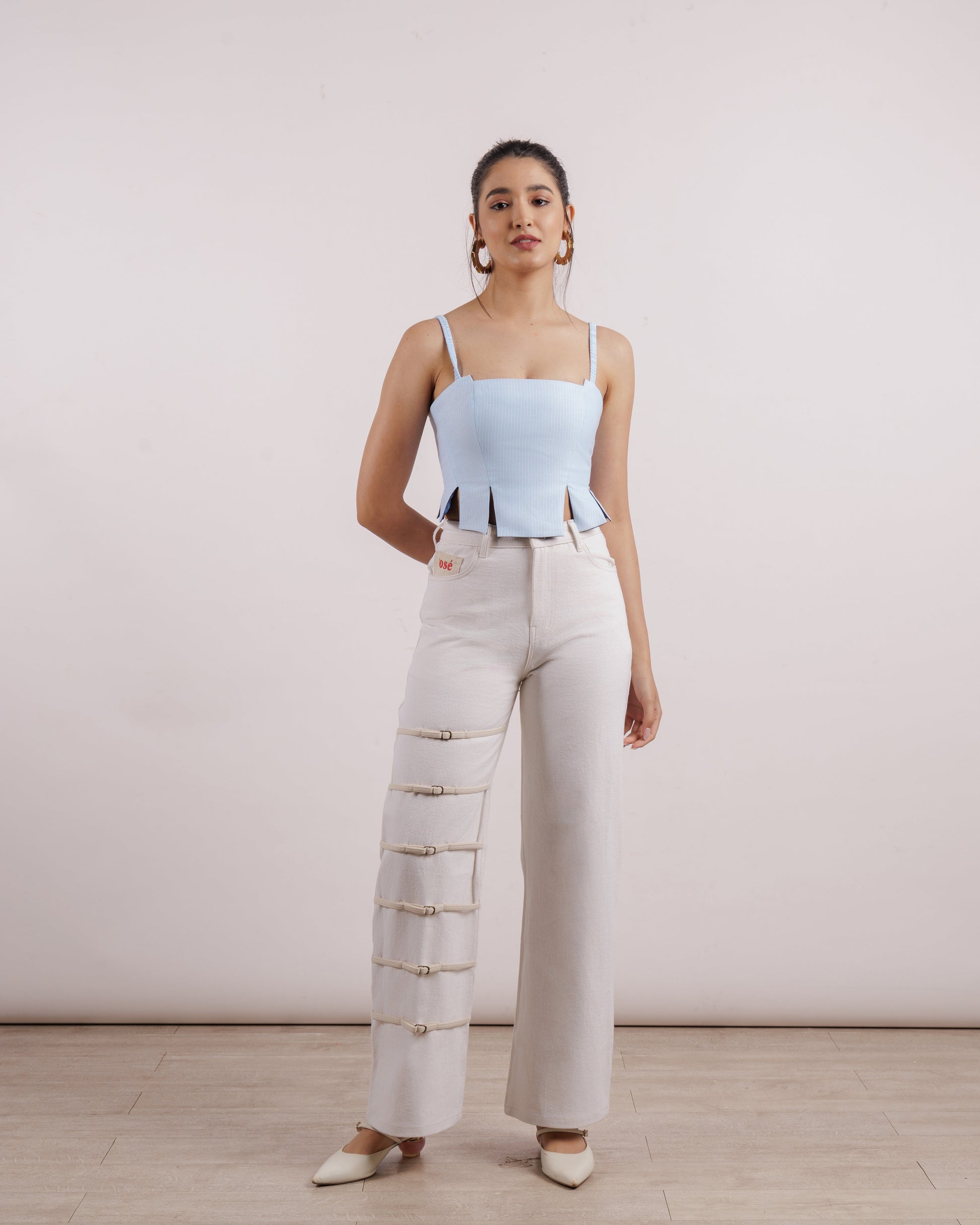 Ivory Buckle Pants | Fashion | Women Jeans