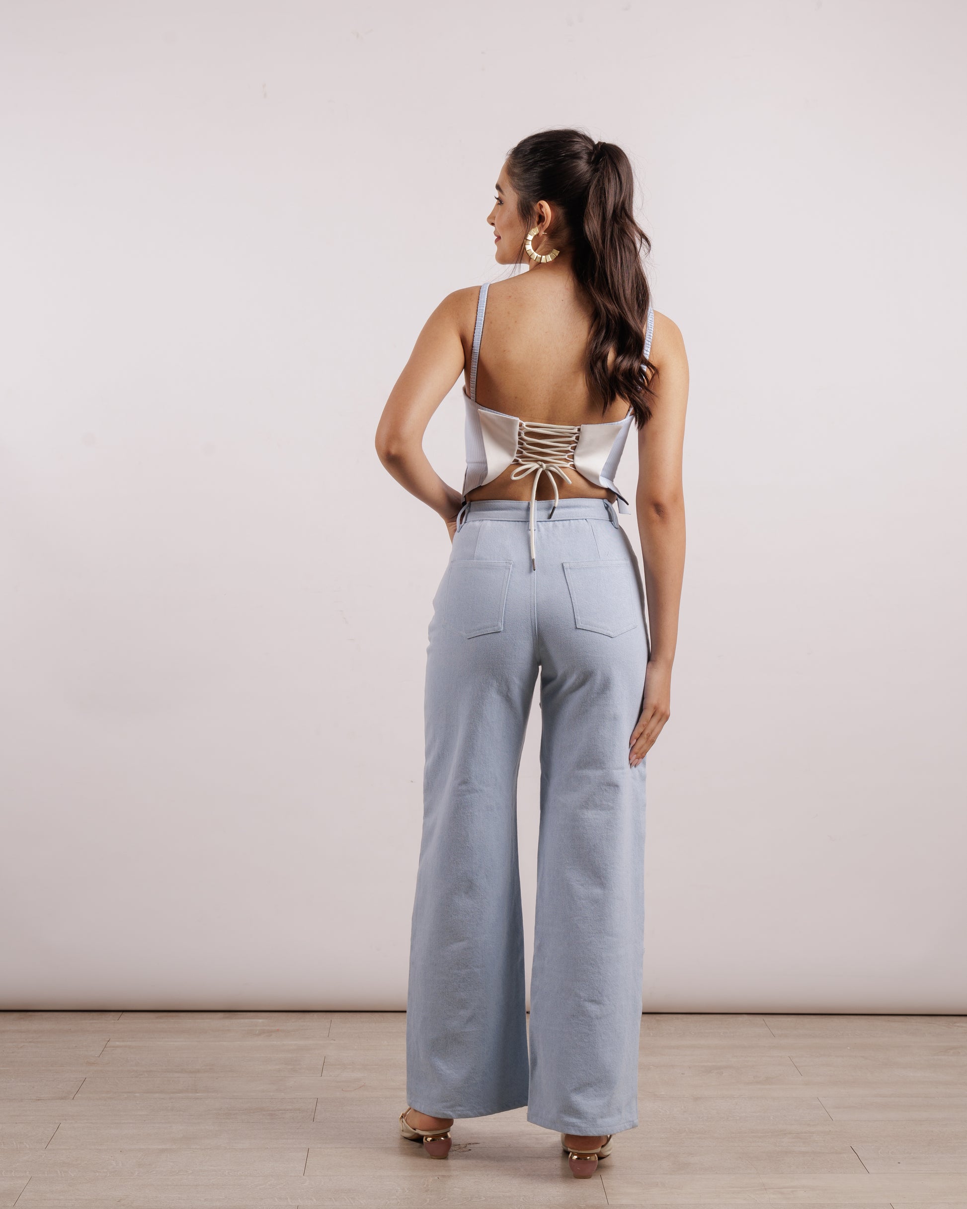 Blue Buckle Pants | Fashion | Women Jeans