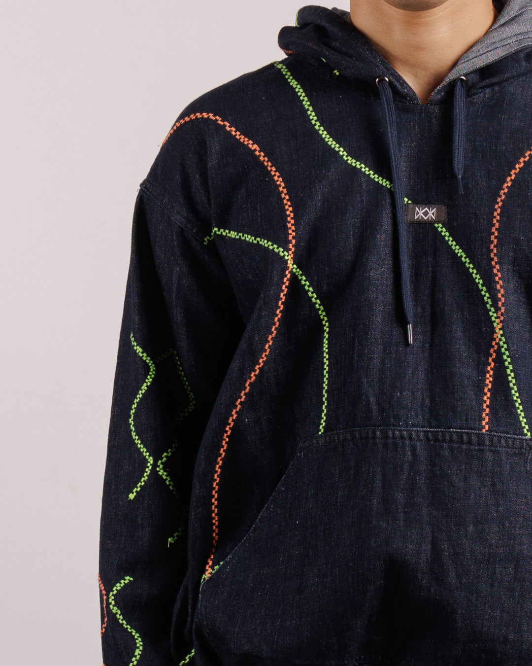Denim Embroidered Set - Unisex | Hoodie + Pants