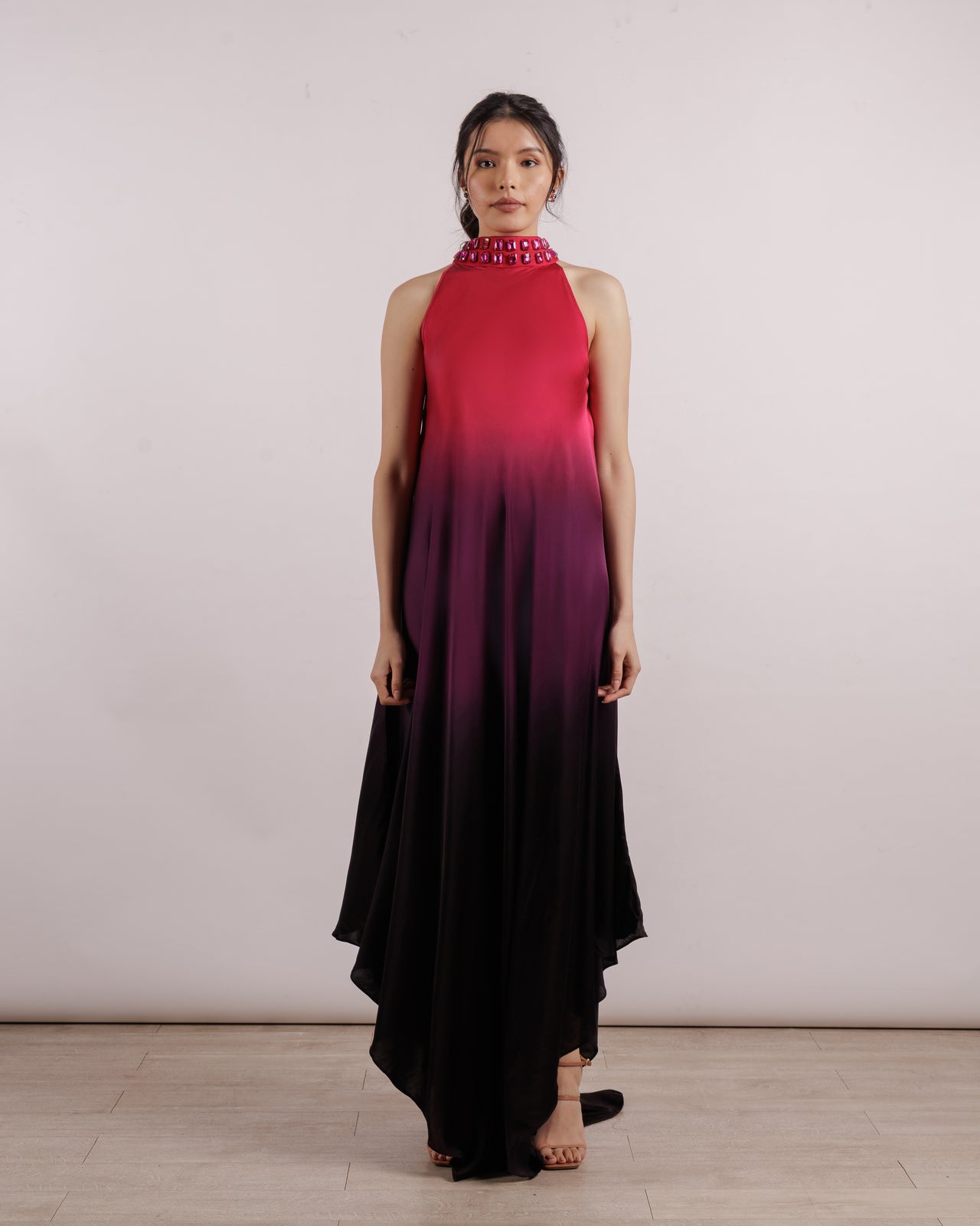 Leheriya Halter Dress | Silk