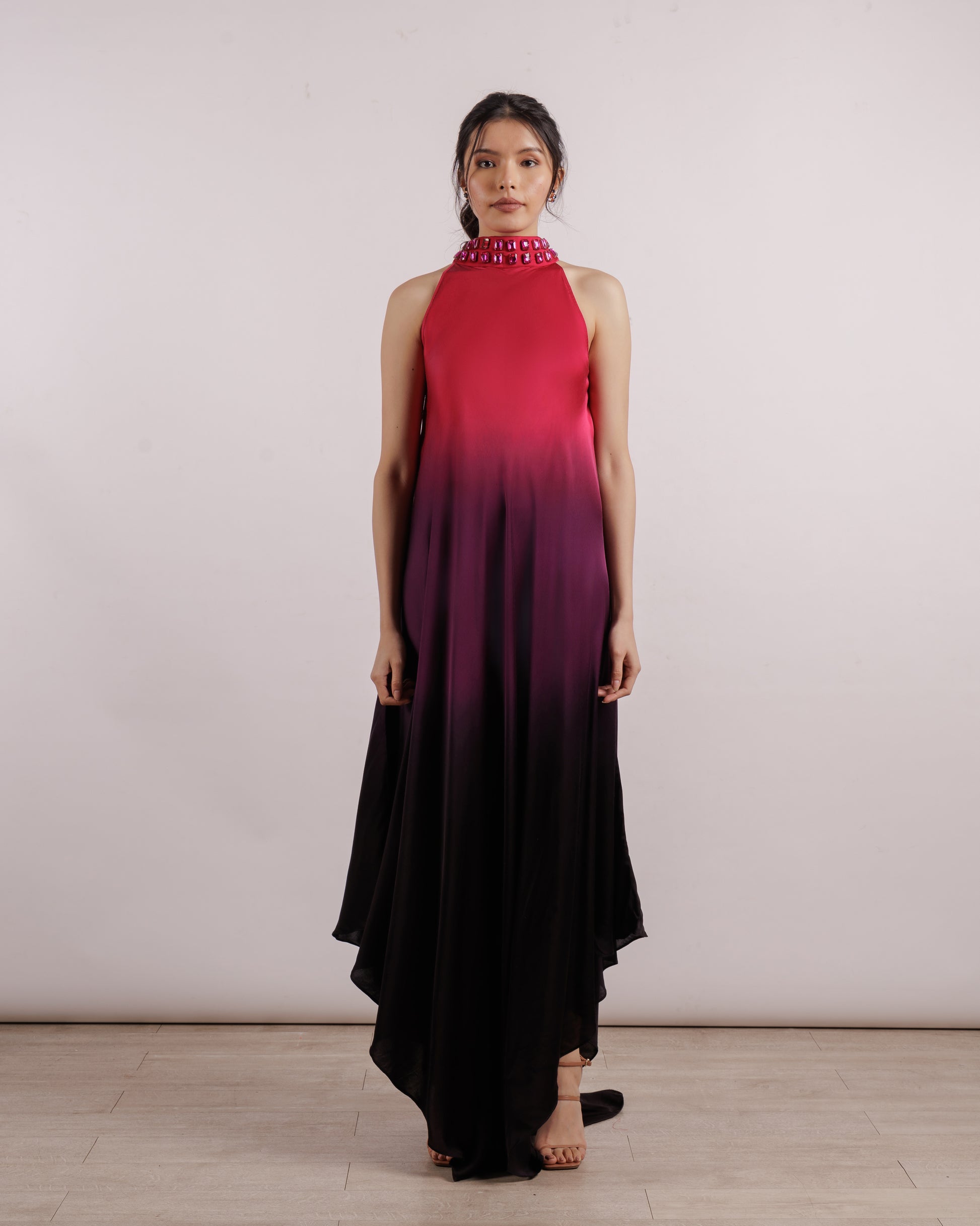 Leheriya Halter Dress | Silk