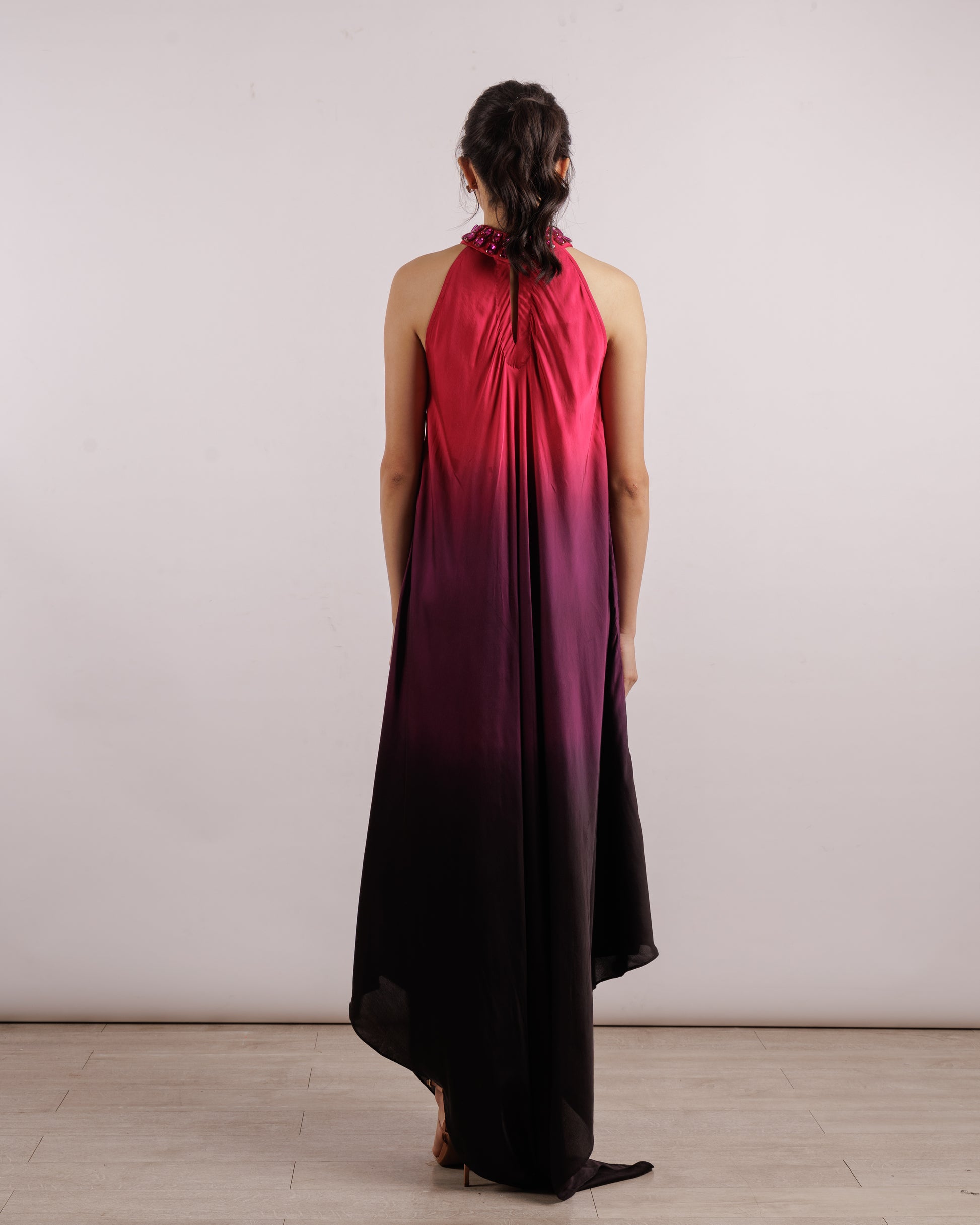 Leheriya Halter Dress | Silk
