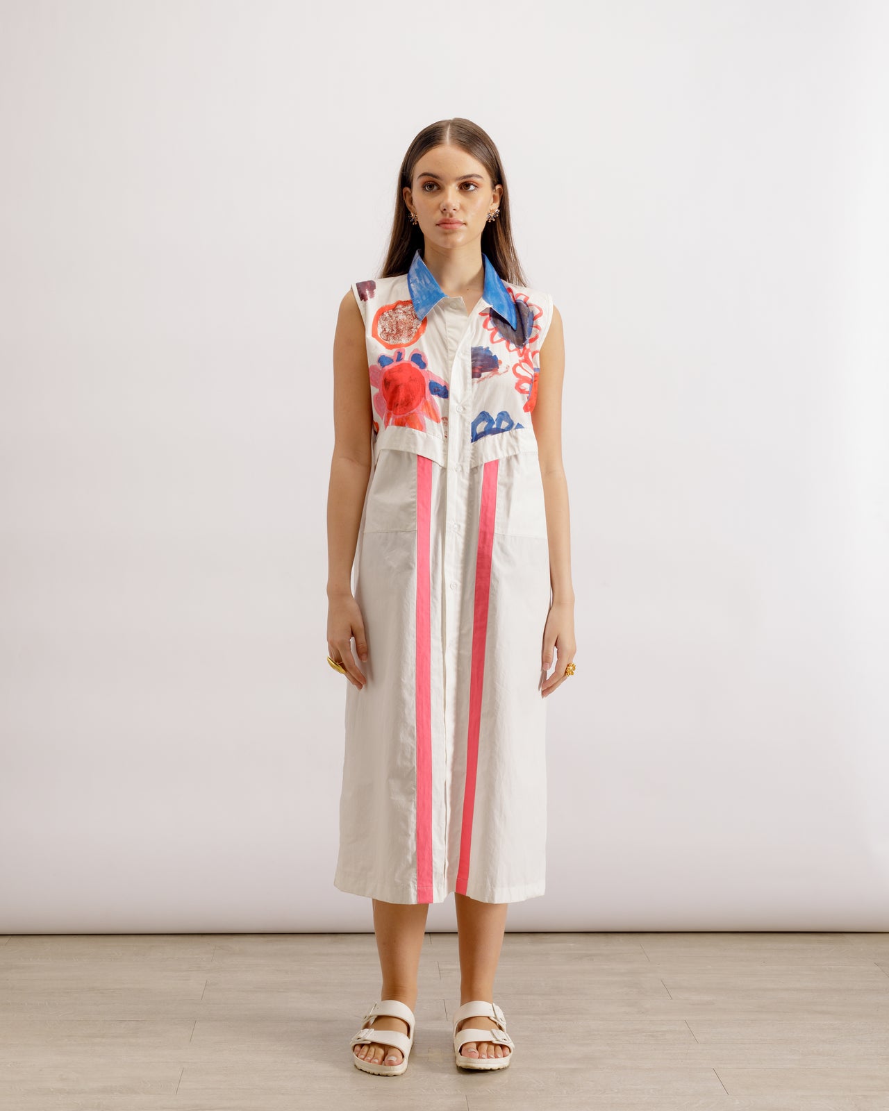 Sleeveless Button Up Shirt Dress | Blossom Dress | PAIVE