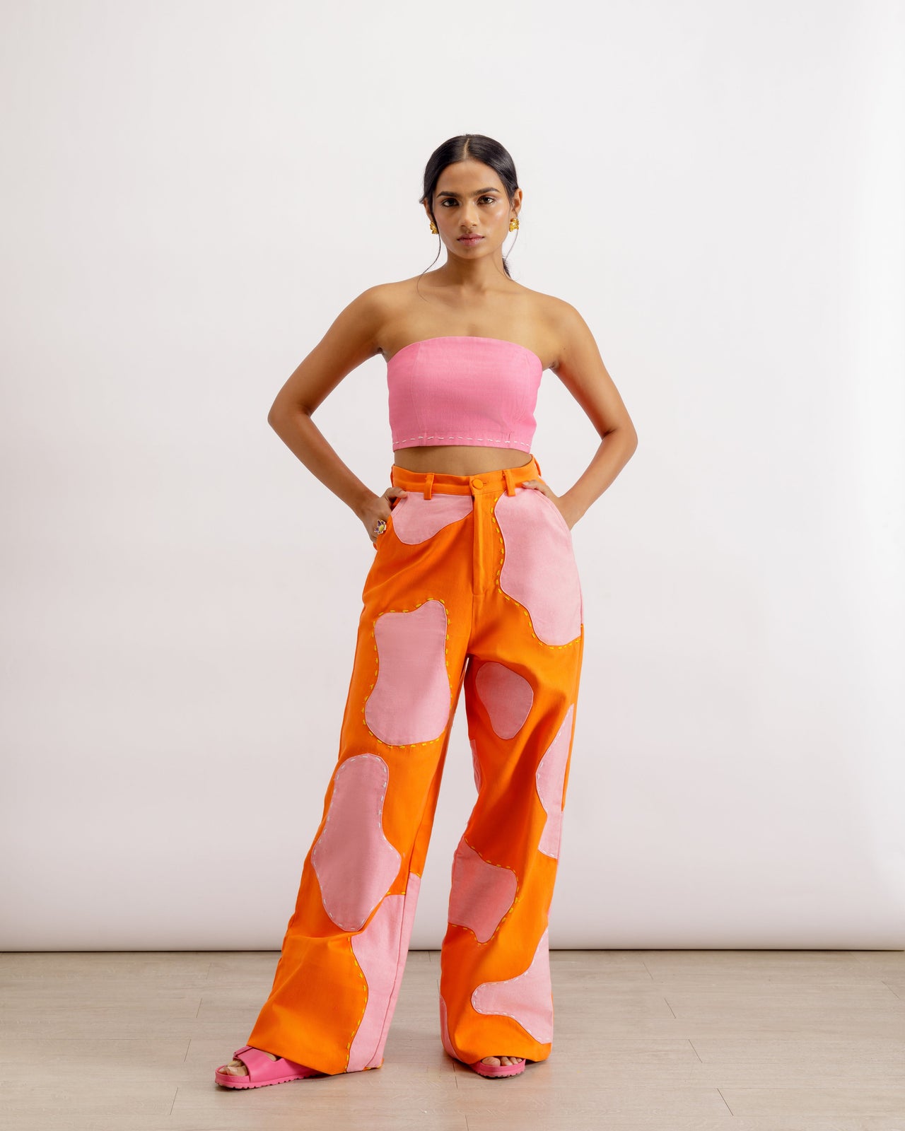 pink co-ord | Denim | Funky | Quirky