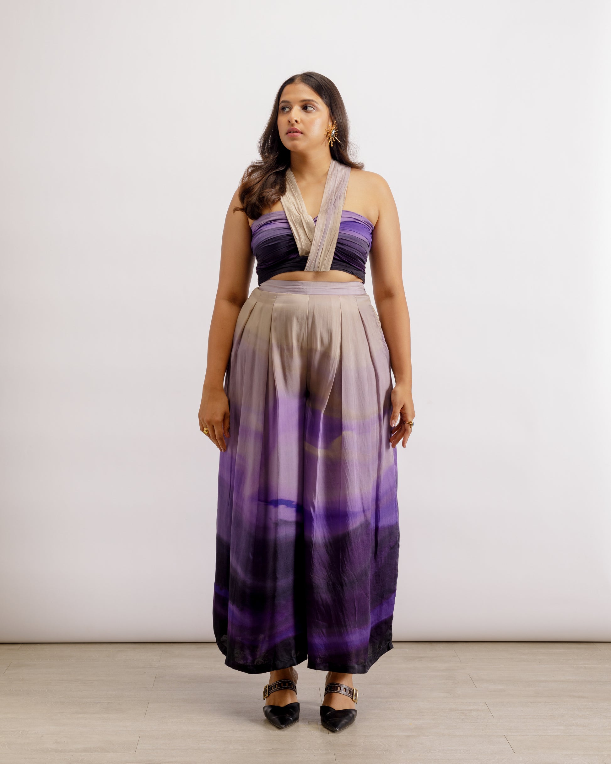High-Waist Flared Trousers Co-ord Set | Joan Co-ord | PAIVE