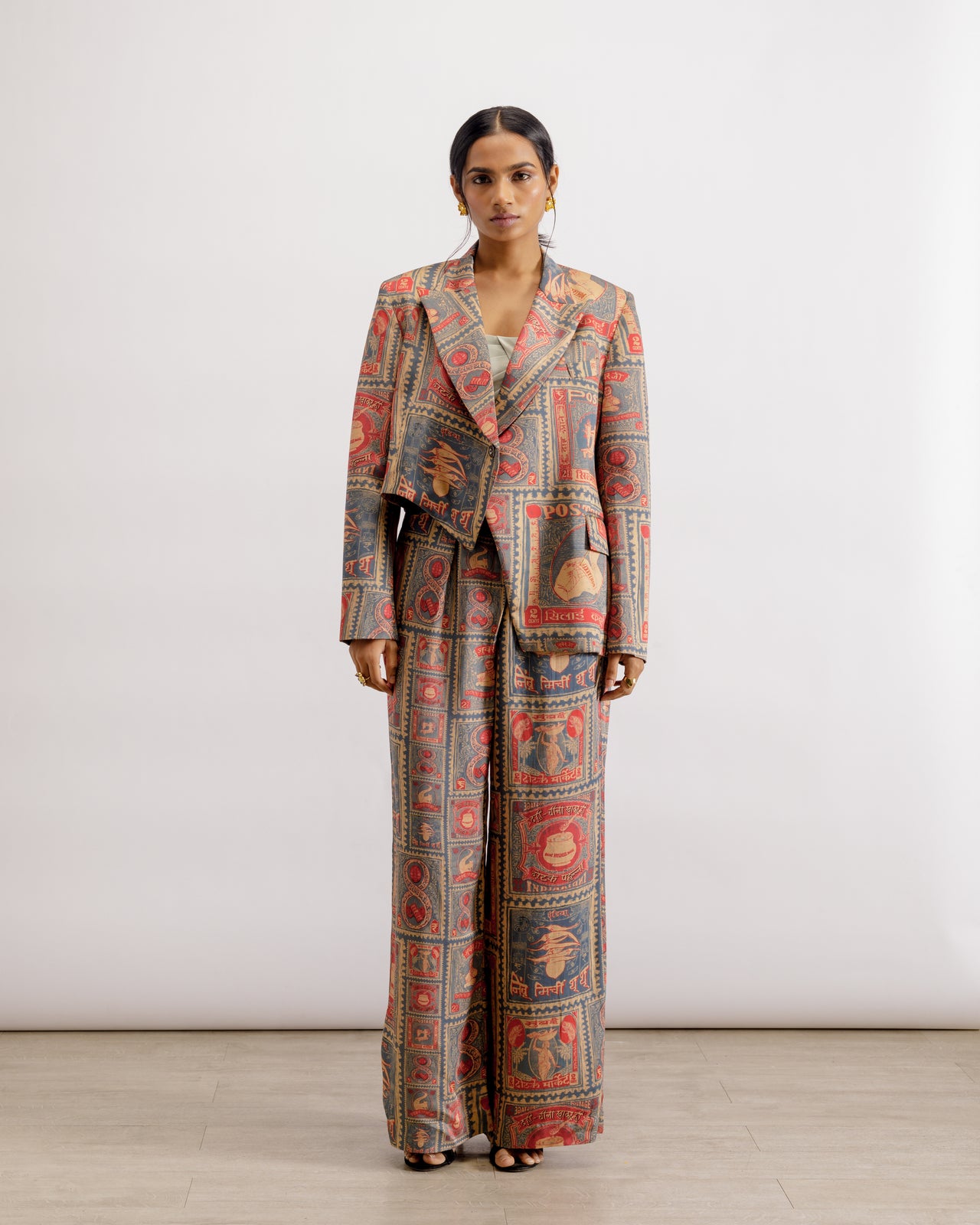 Printed Blazer And Pant Set | Thappa Blazer and Pant Set | PAIVE