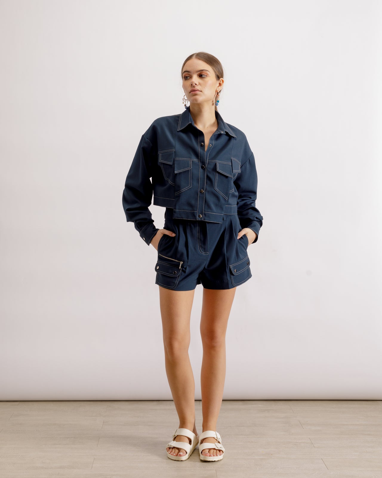 Dusk Pleated Shorts | Lounge Co Ord Sets | PAIVE