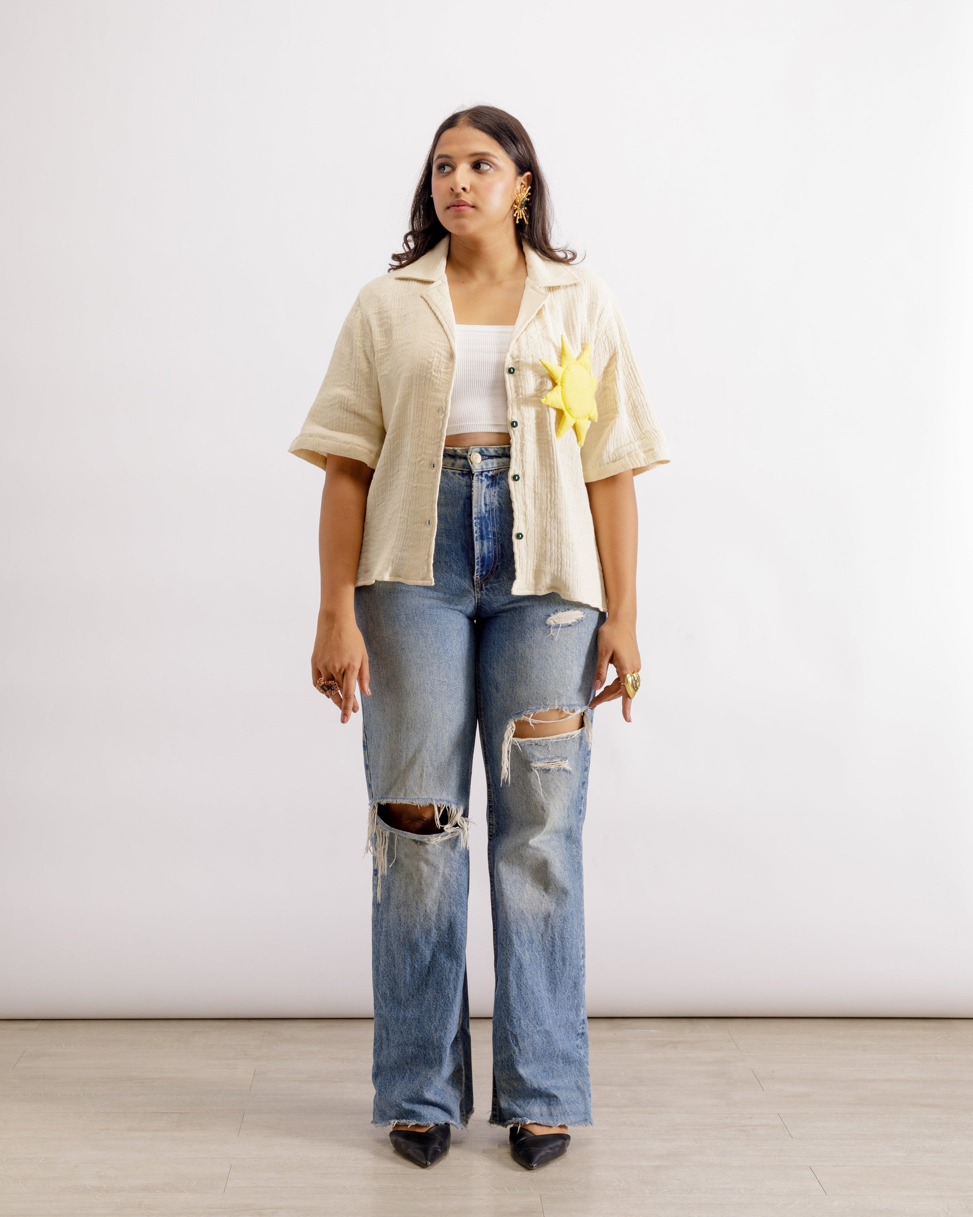 Sun Raj Shirt - Unisex | Cotton | 3D Puffer | PAIVE