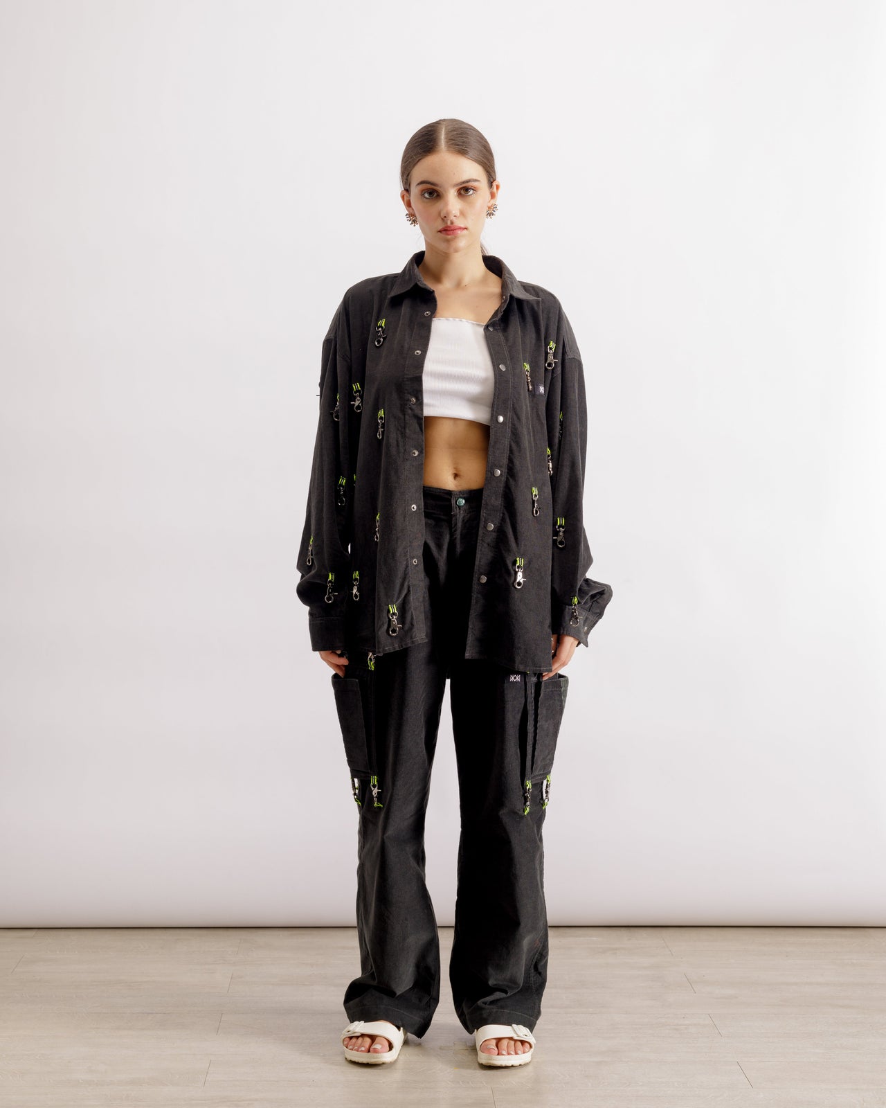 Black Shirt and Pants | Corduroy | Dog Hooks
