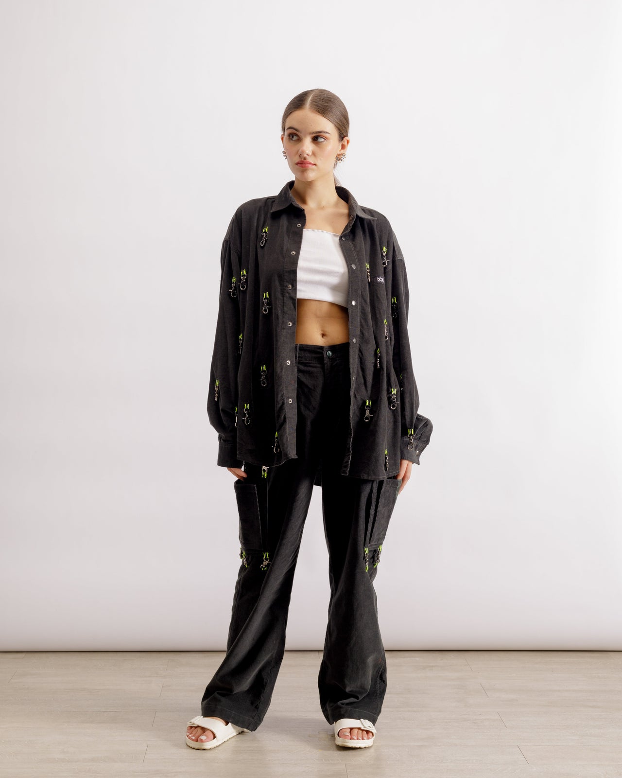 Black Shirt and Pants | Corduroy | Dog Hooks