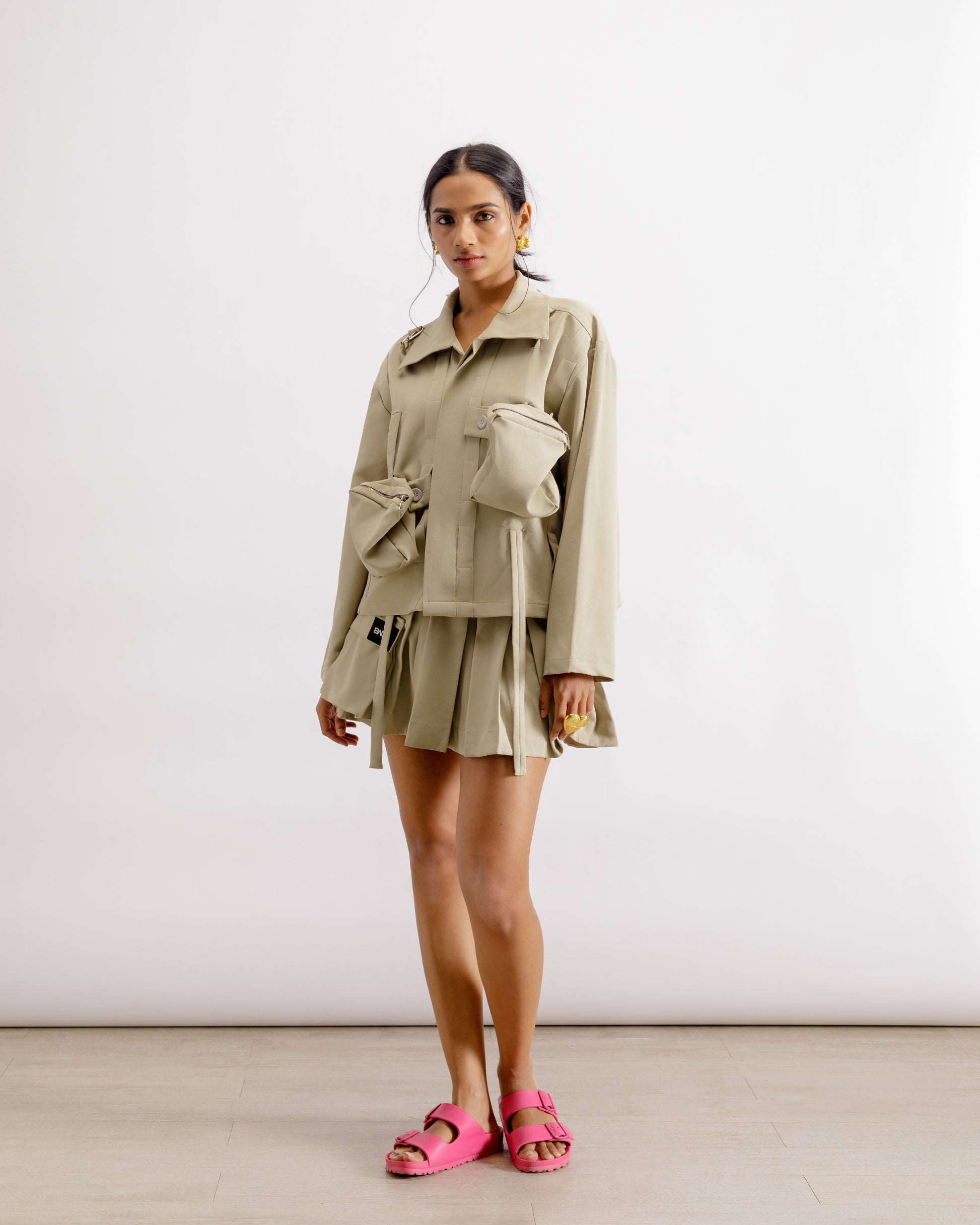 Sage Pocket Shirt | Jacket | Skort | Co-Ord Set