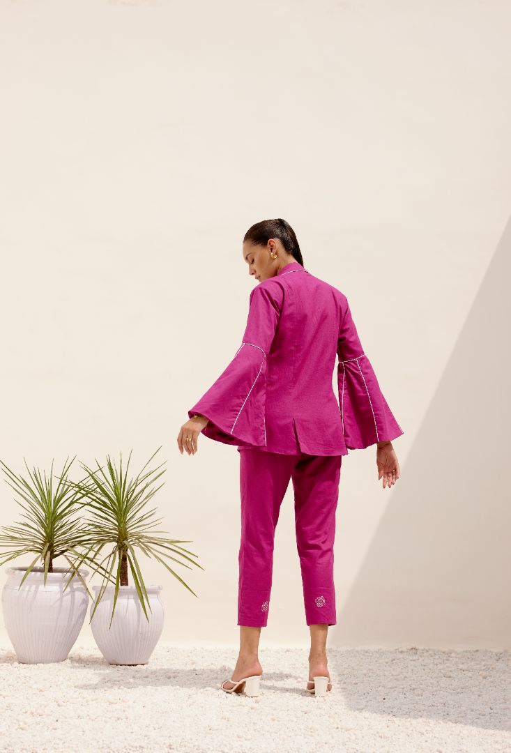 Pink Blazer back