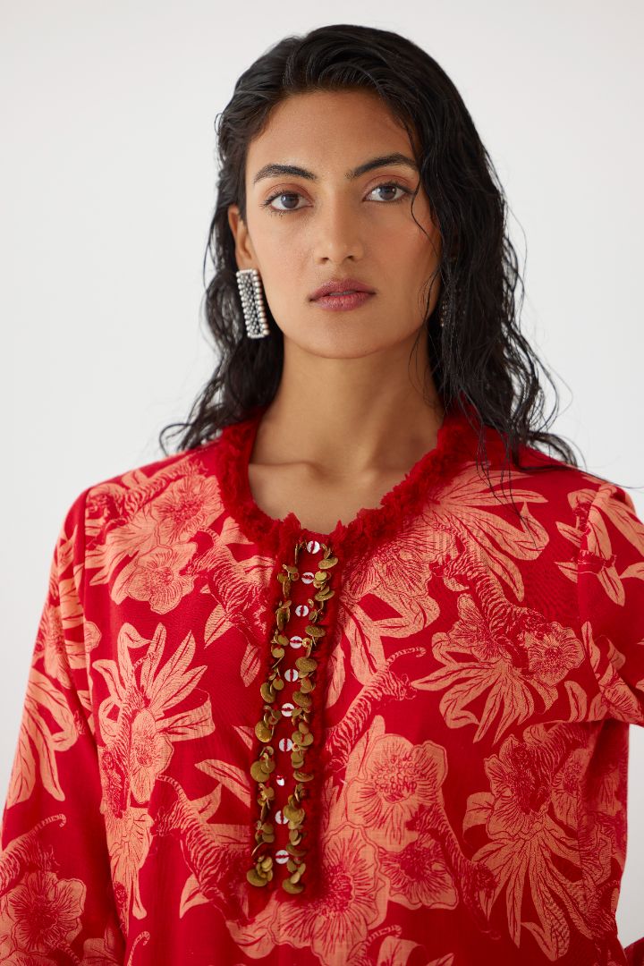 Red Talon_Co-ord_Set_close up