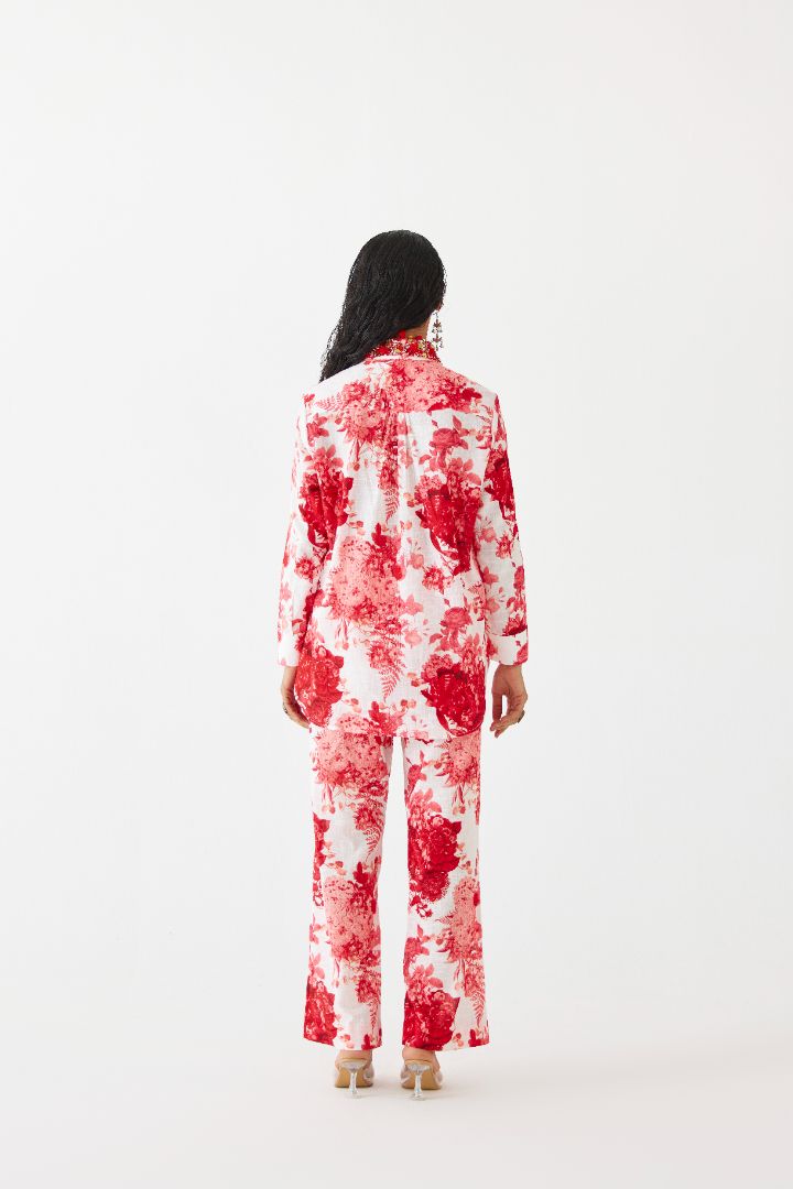 Ruby Chintz Shirt and Pants Set back