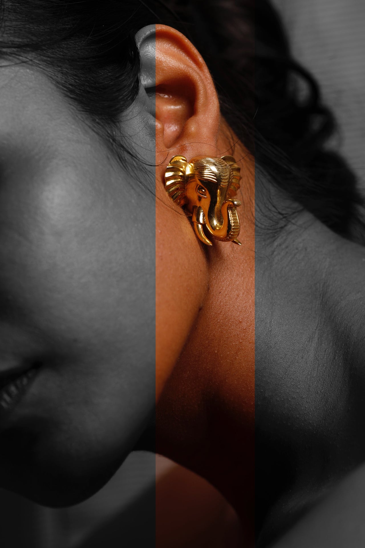 Elephant Earrings Hoops | Haathi Ka Bachcha Earrings | PAIVE