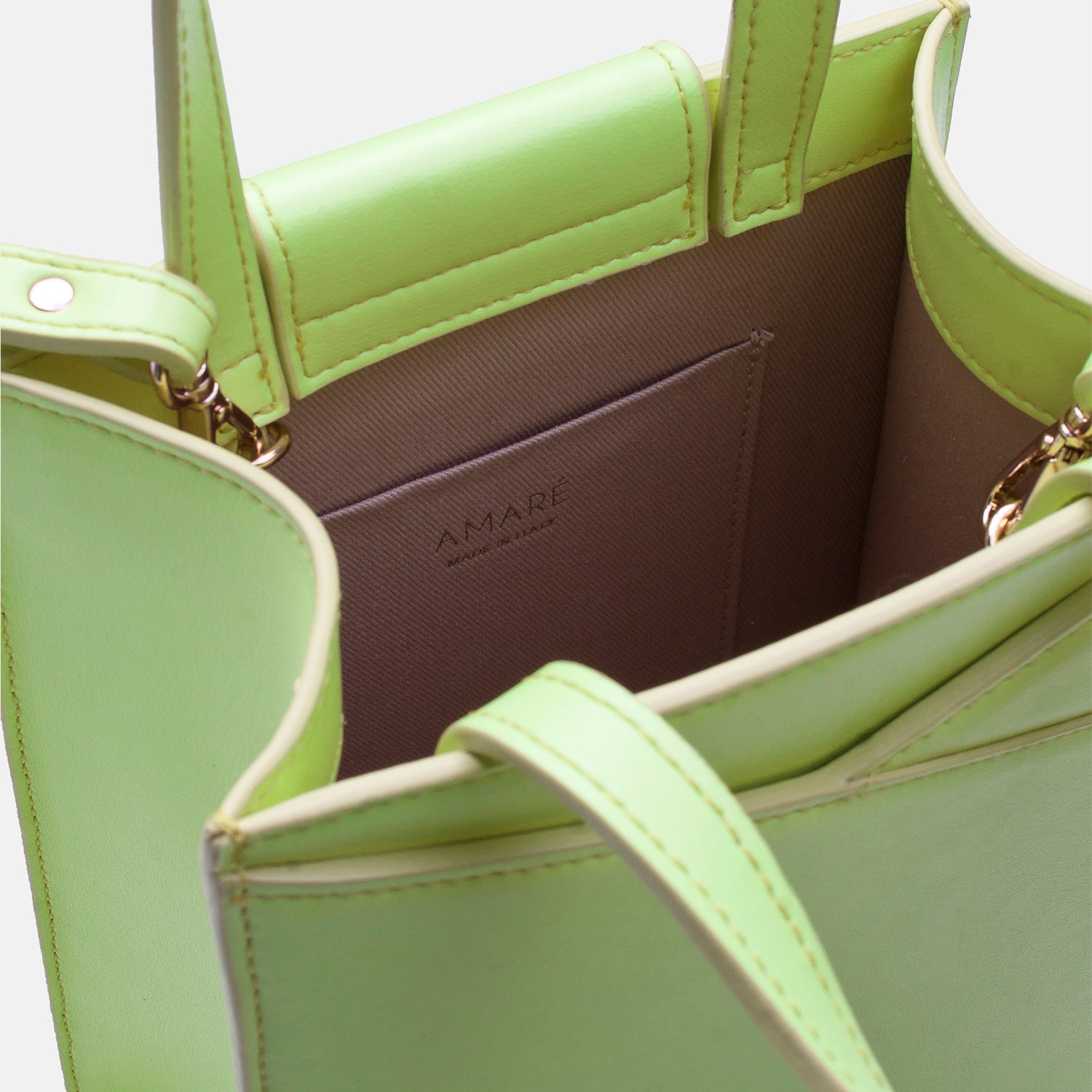 Lime Midi Bag Sea Turtle | Sustainable | Cactus Leather| Spacious 