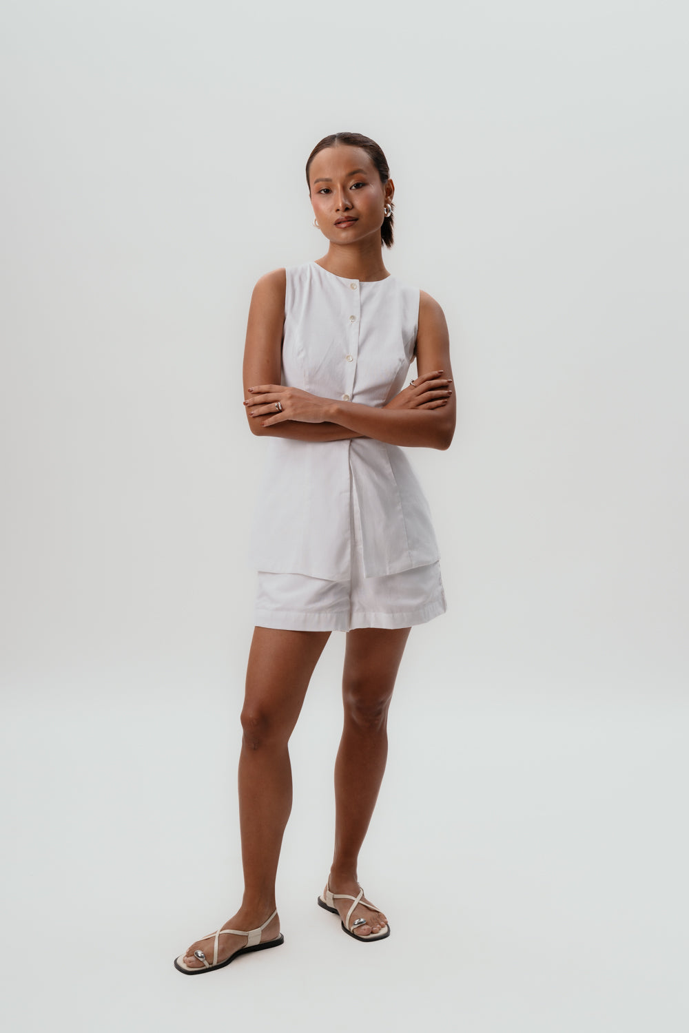 White Celine Vest