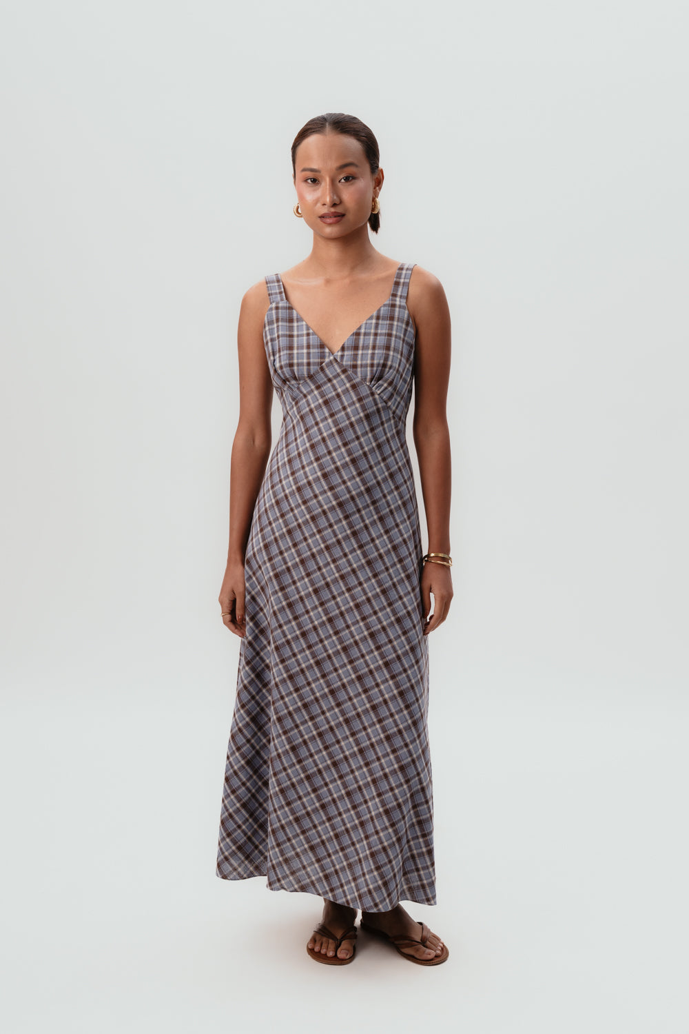 Strappy Maxi Dress | Printed | Cotton