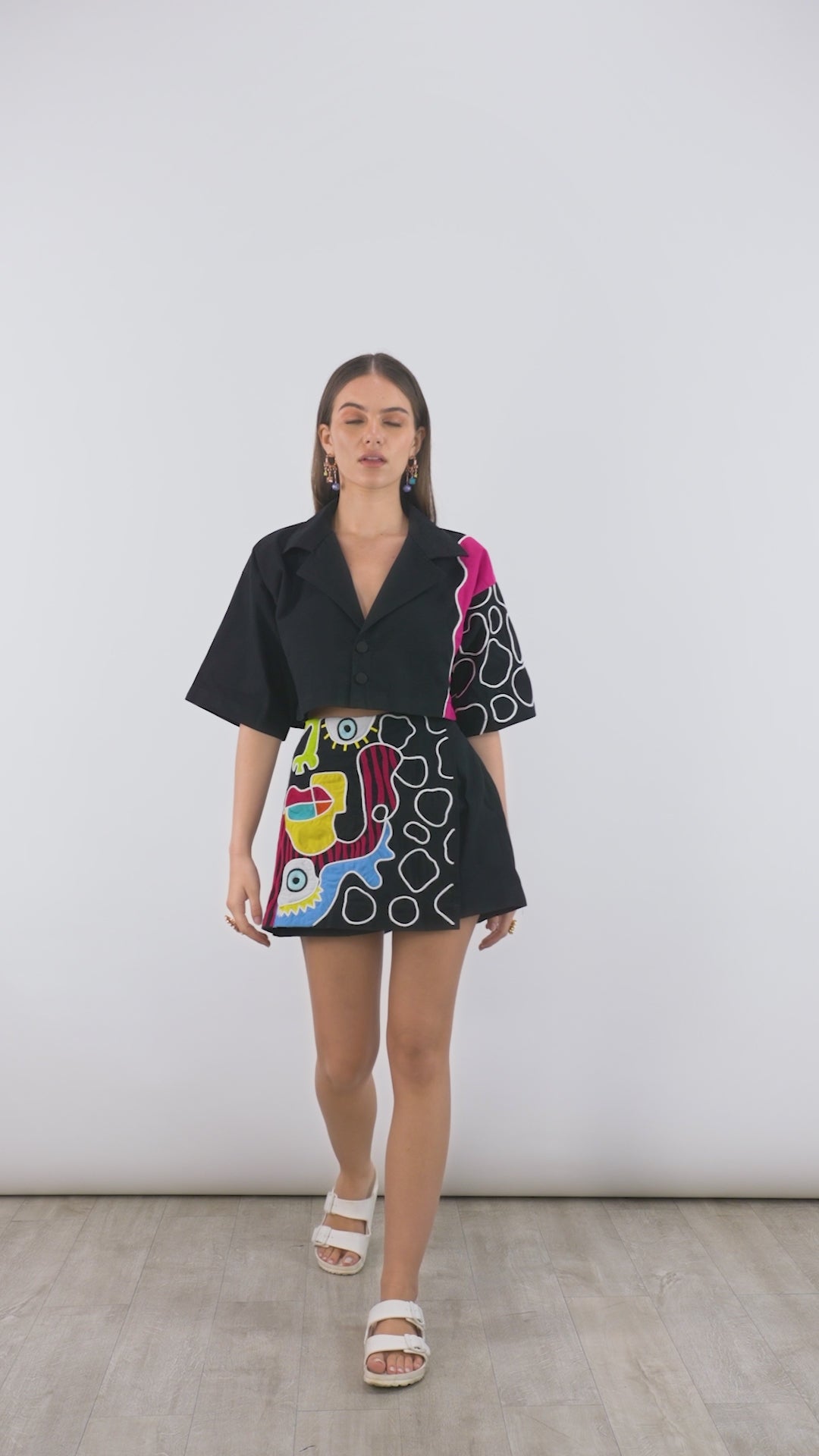 Hand-Embroidered Co-Ord Set | Red Curry Co-Ord Set | Paive