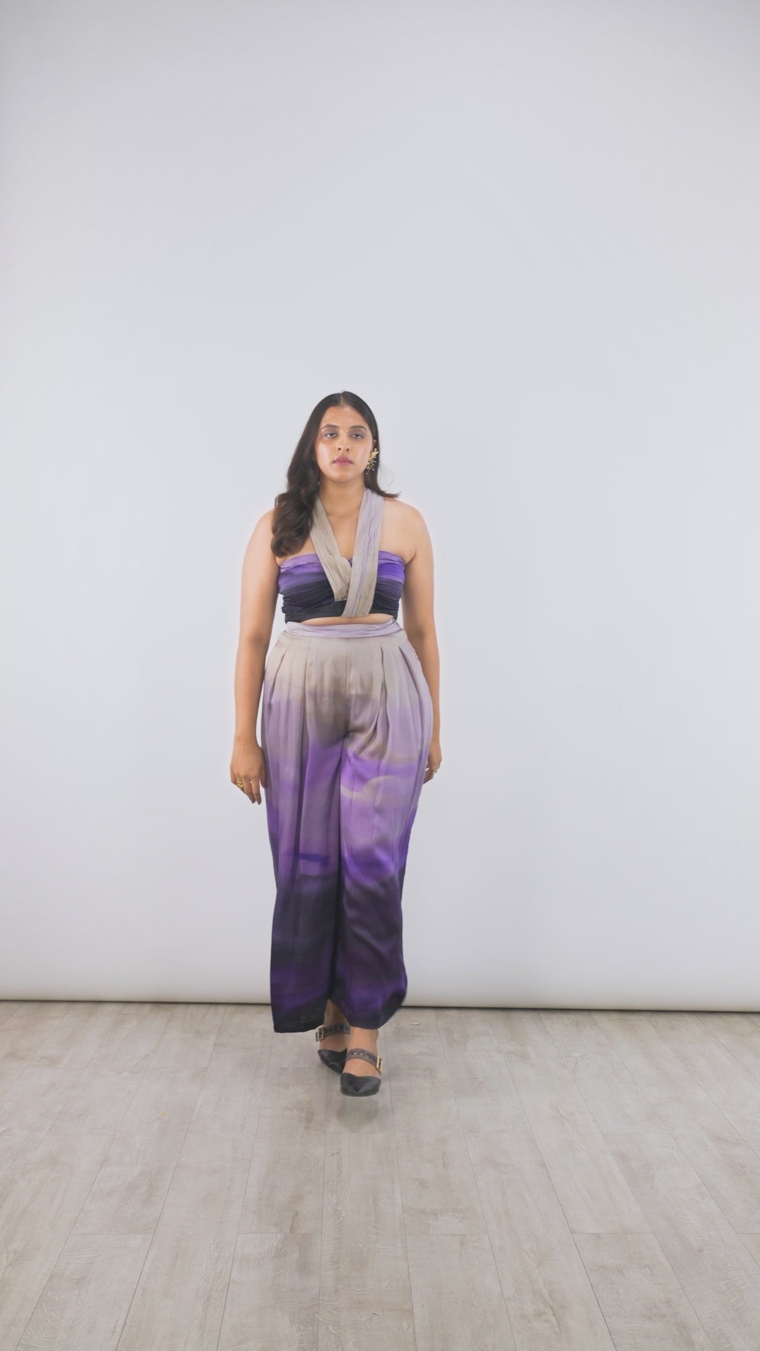 High-Waist Flared Trousers Co-ord Set | Joan Co-ord | PAIVE
