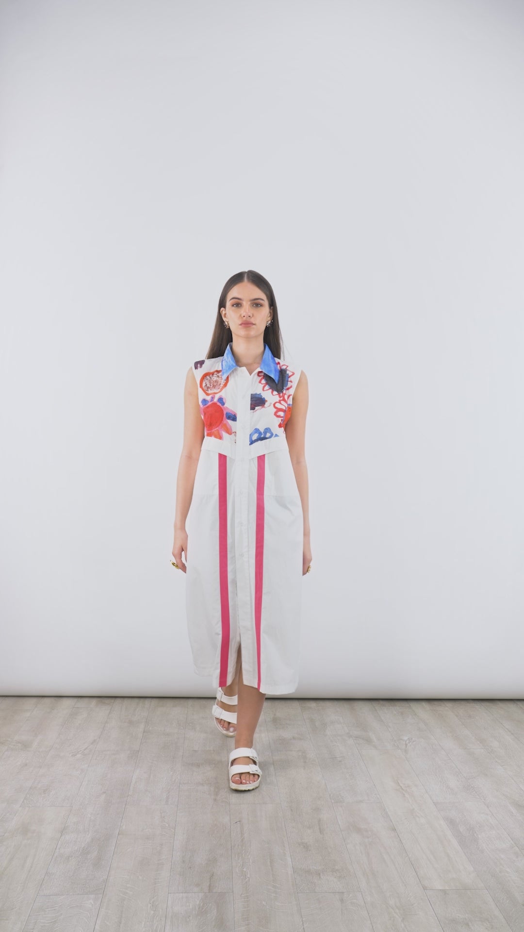 Sleeveless Button Up Shirt Dress | Blossom Dress | PAIVE