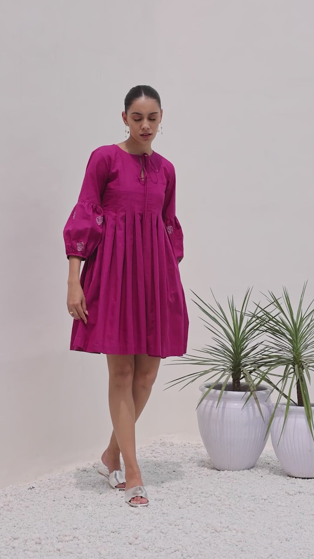 Magenta summer dress outlet
