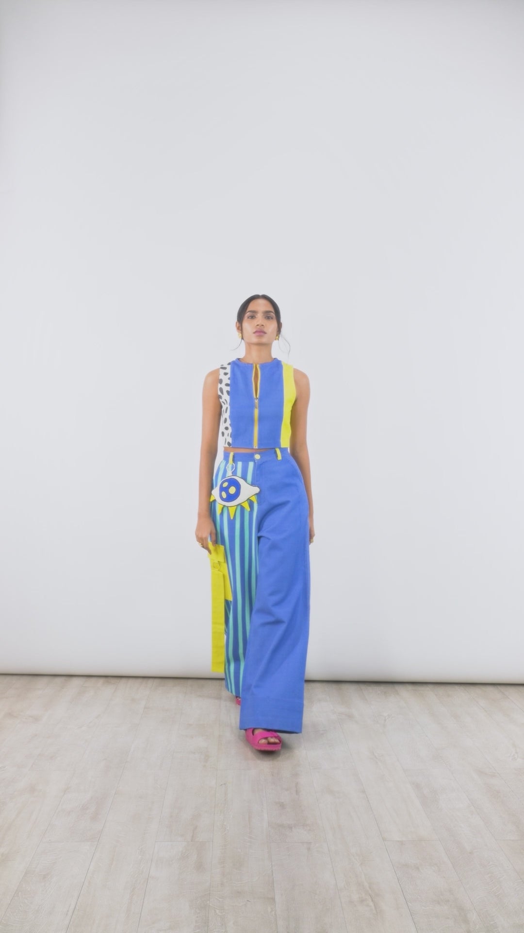 3D fashion | Blue Printed Co-ord