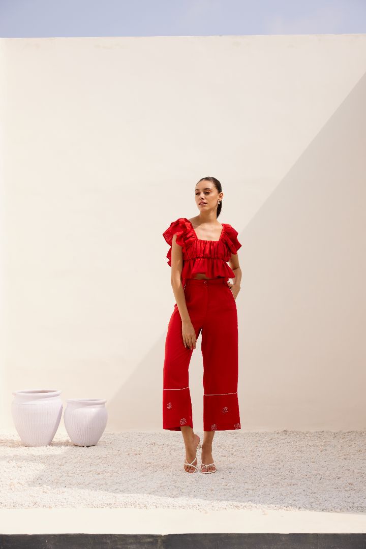 red co-ord set