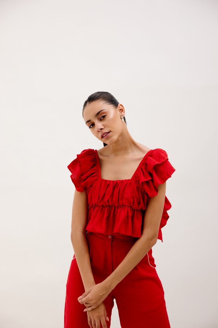 red co-ord set