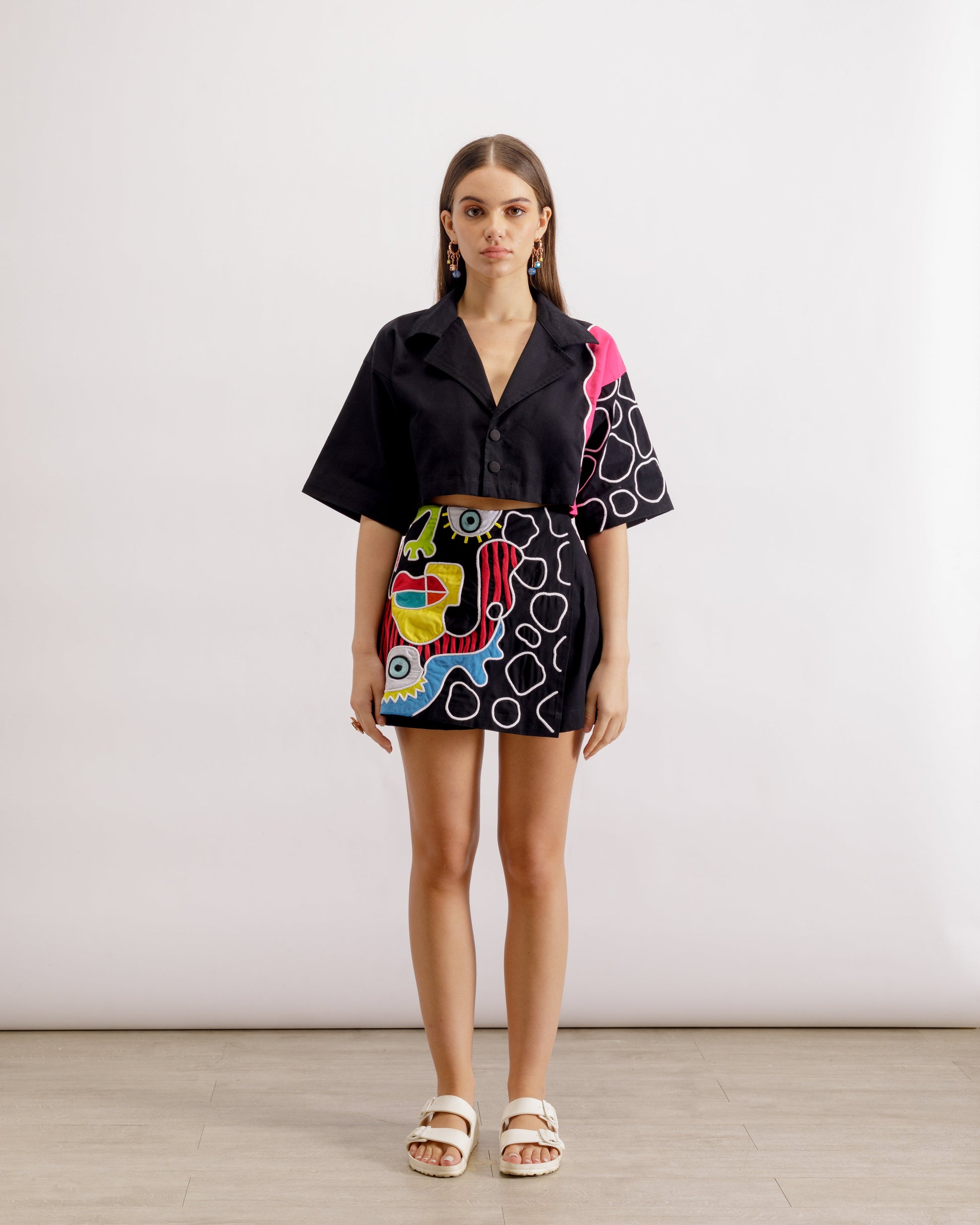 Hand-Embroidered Co-Ord Set | Red Curry Co-Ord Set | Paive